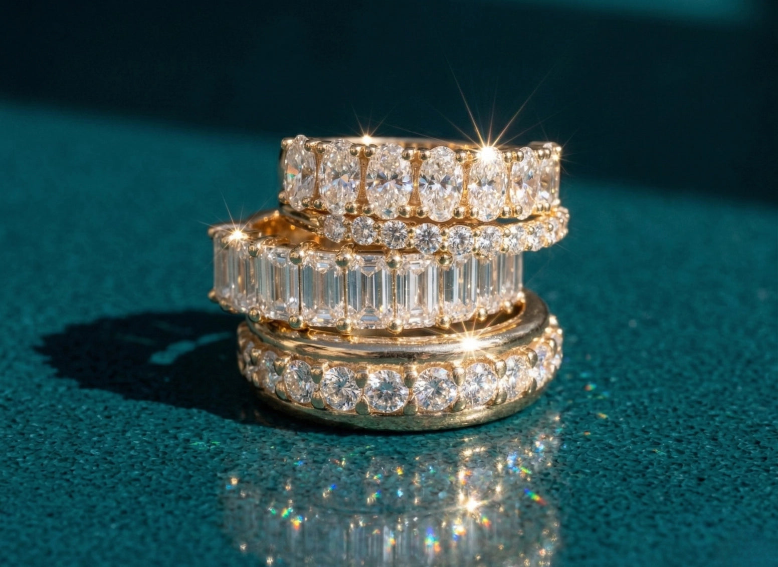 Eternity ring, diamond eternity band, stackable ring