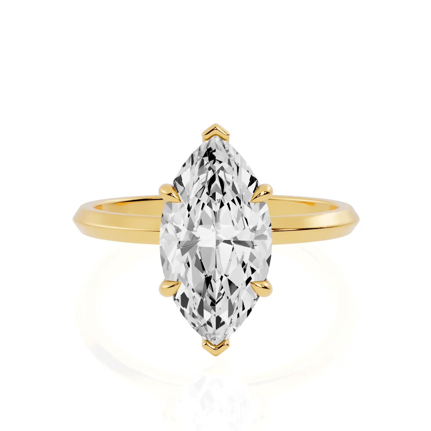 Knife Edge Hidden Halo Engagement Ring | Milan Essence