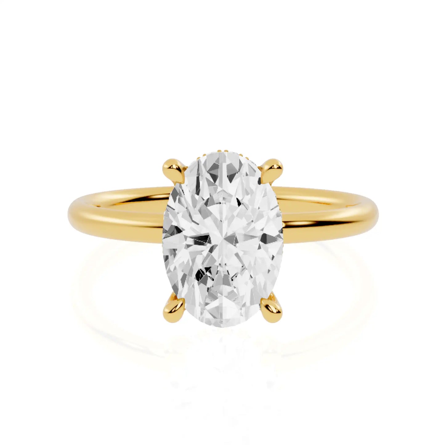 Hidden Halo Lab Grown Diamond Engagement Ring | Paris Glow