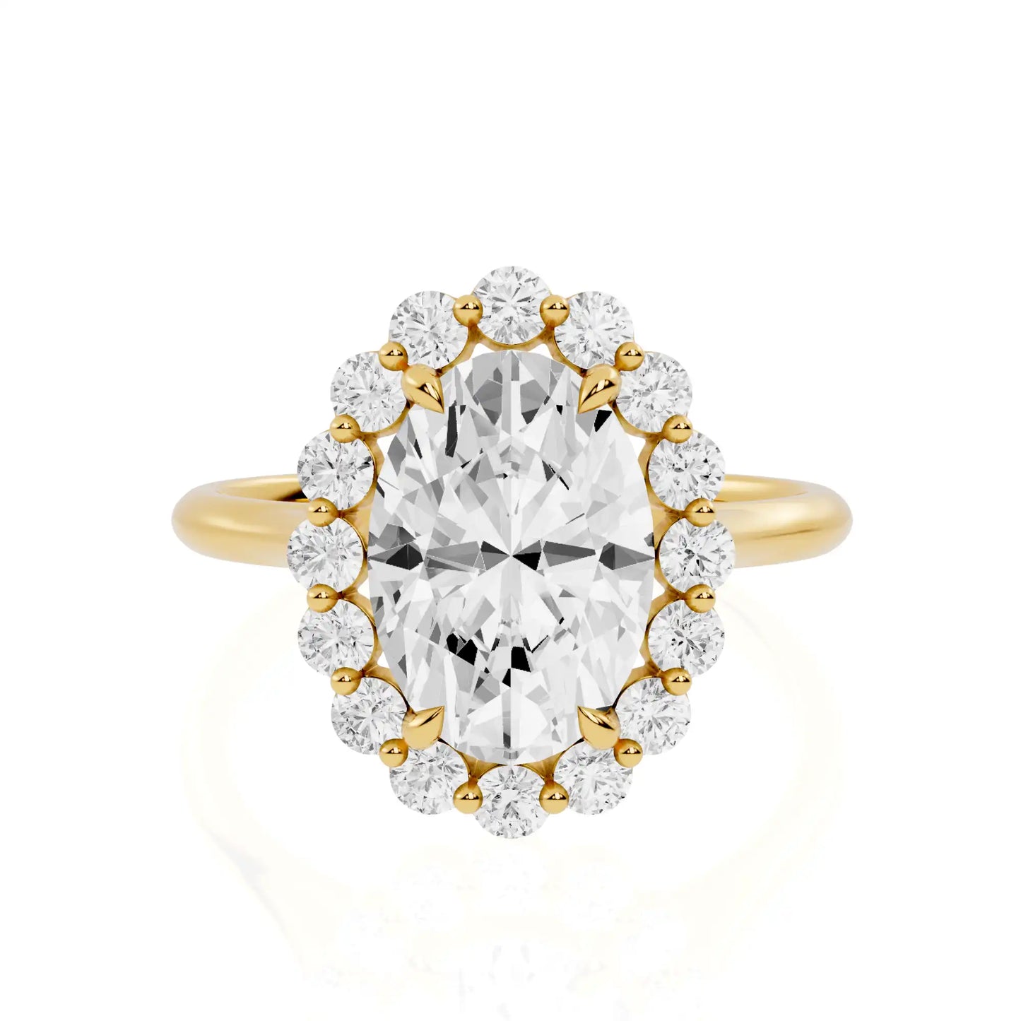 Bubble Halo Lab Grown Diamond Engagement Ring | Jungle Wonder