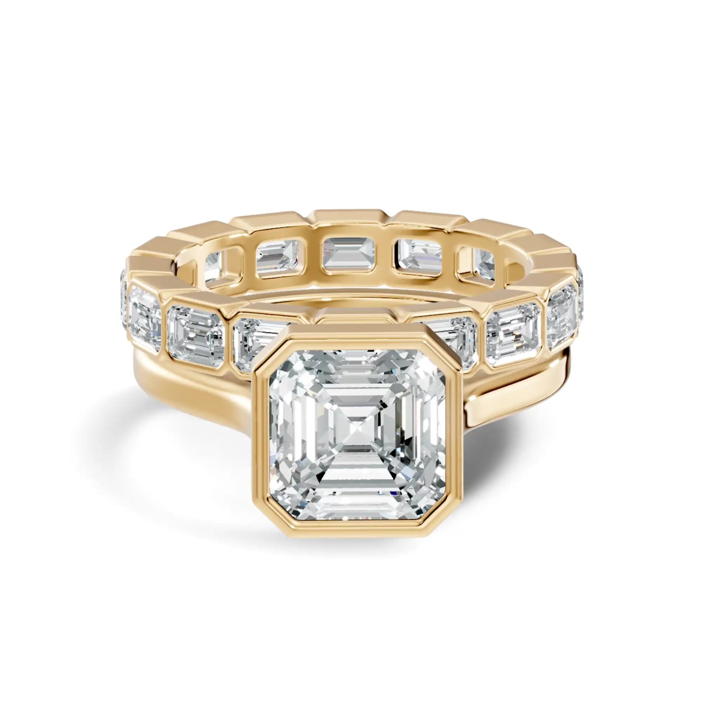 Asscher Cut Diamond Engagement Ring