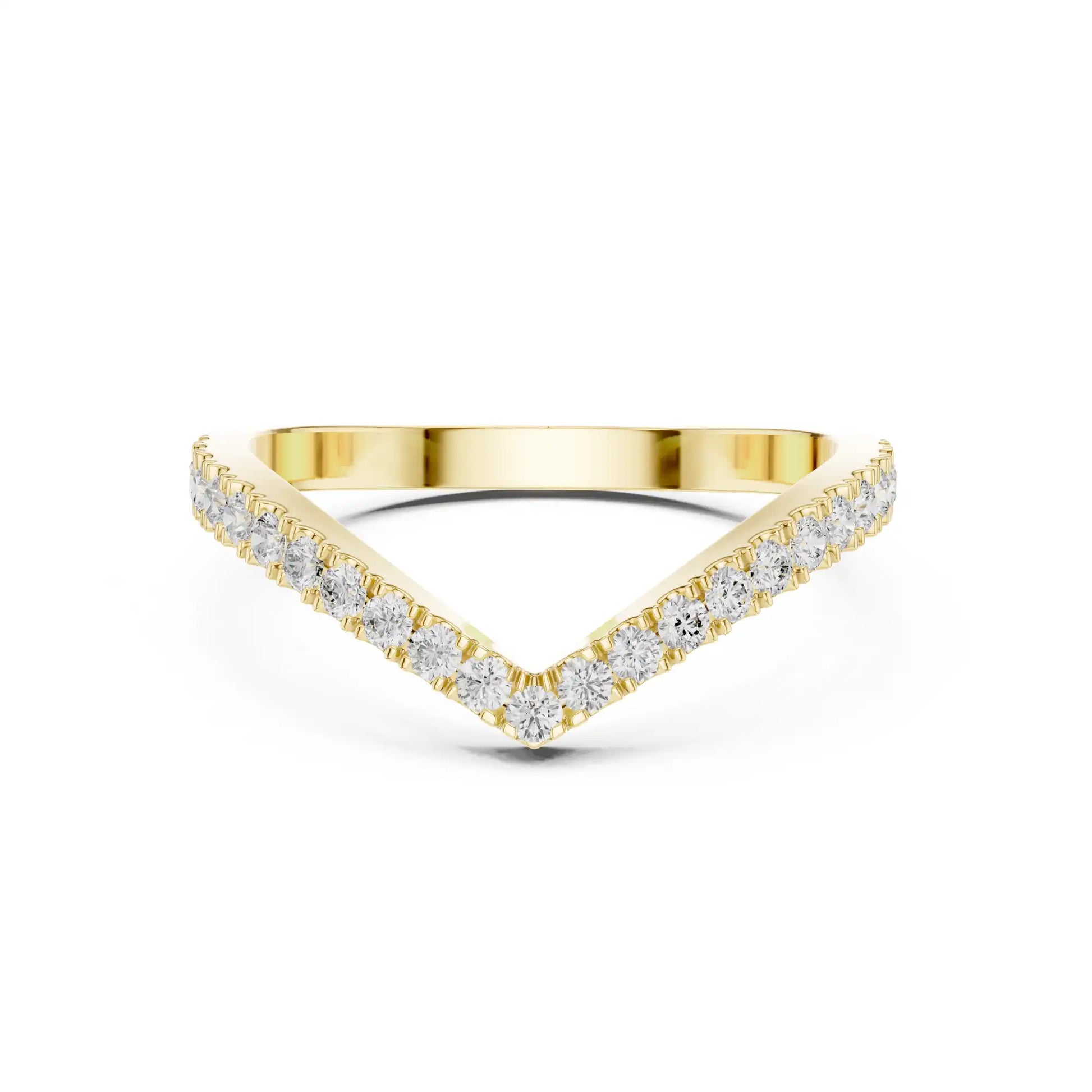Buy v shape Diamond Engagement Ring