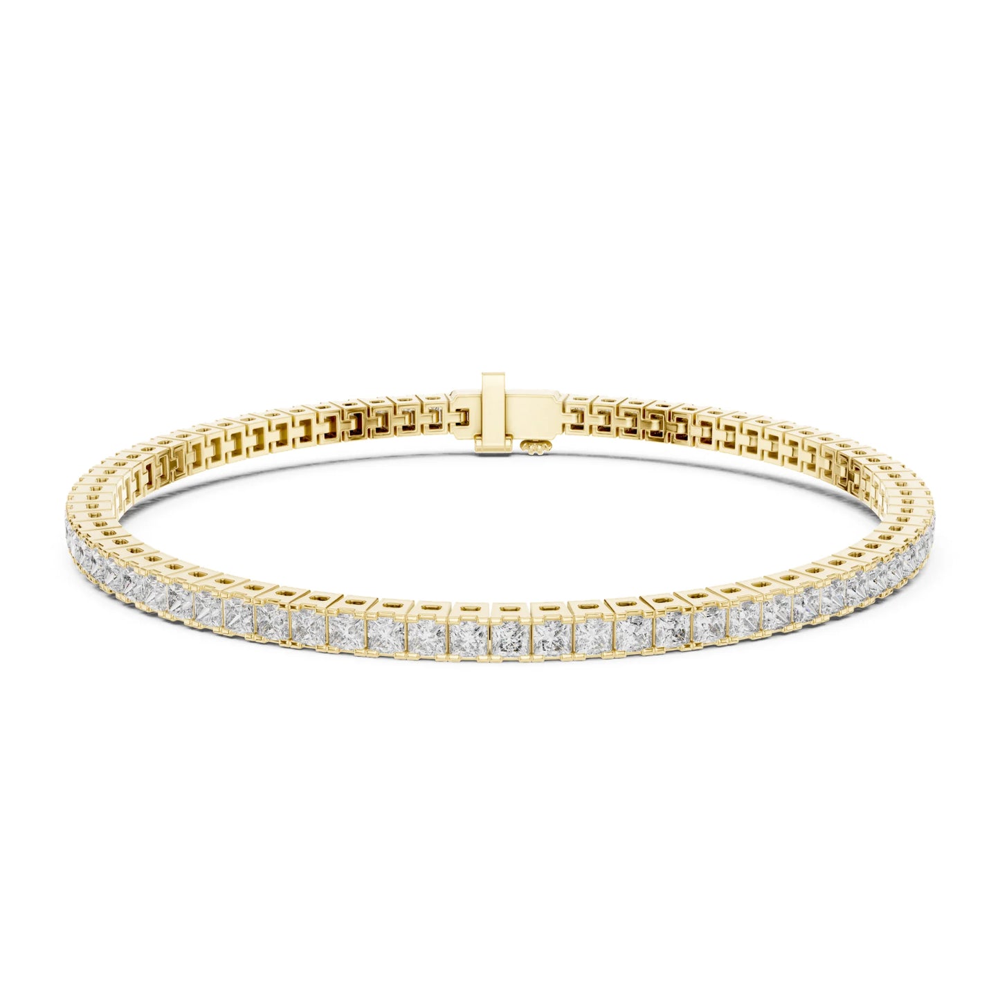 Princess Cut Lab Grown Diamond Tennis Bracelet | Parisian