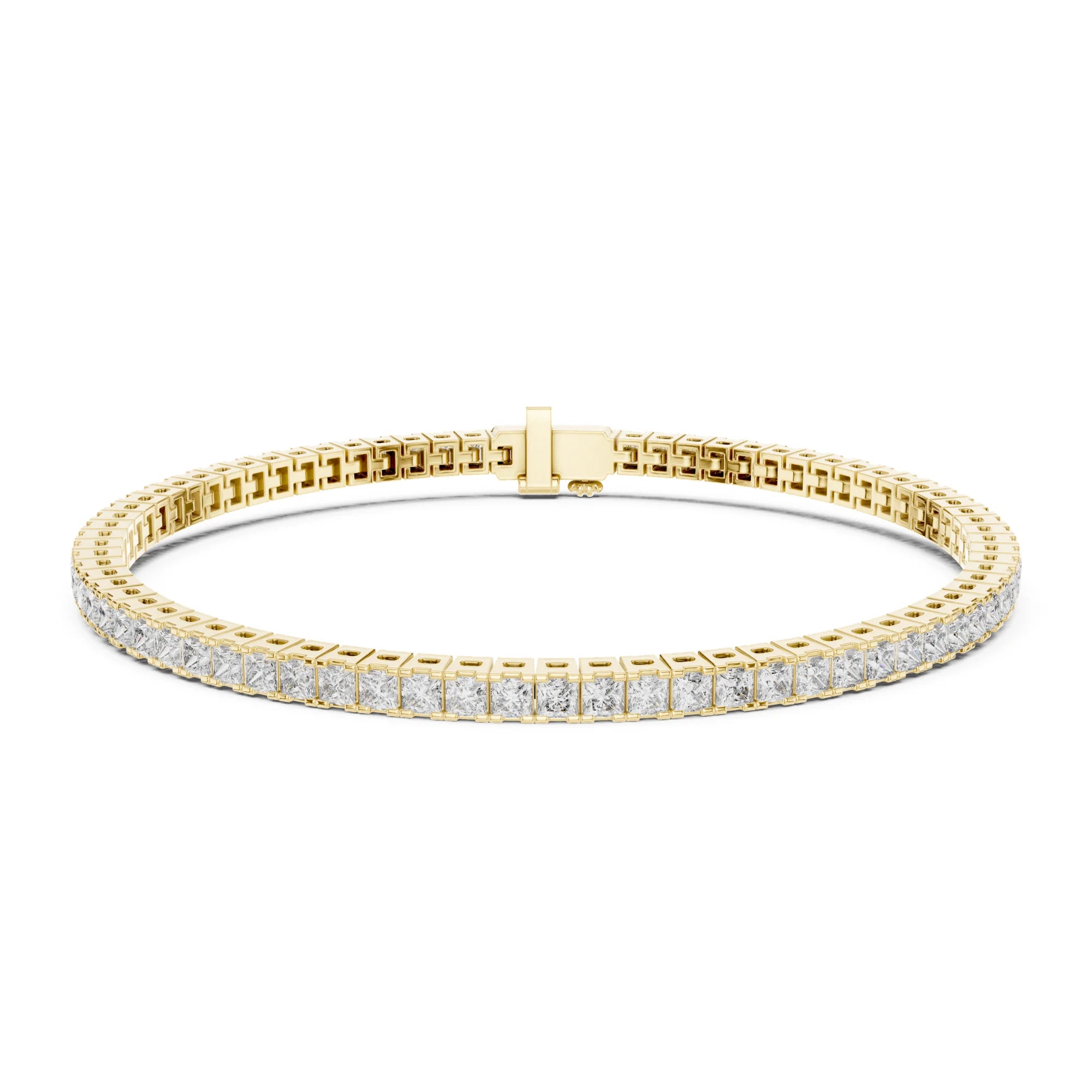 Princess Cut Lab Grown Diamond Tennis Bracelet | Parisian