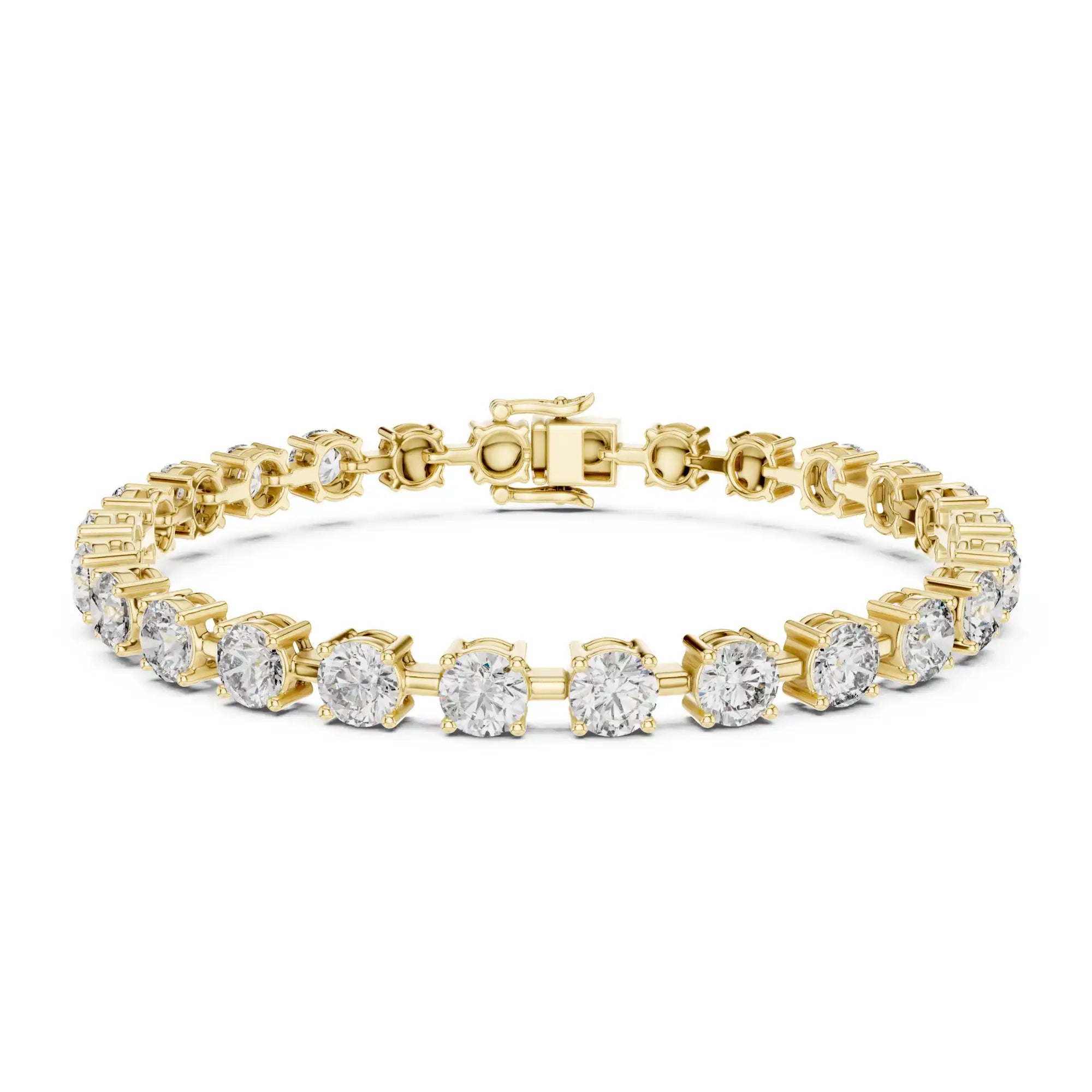 Round Lab Grown Diamond Tennis Bracelet | Monaco