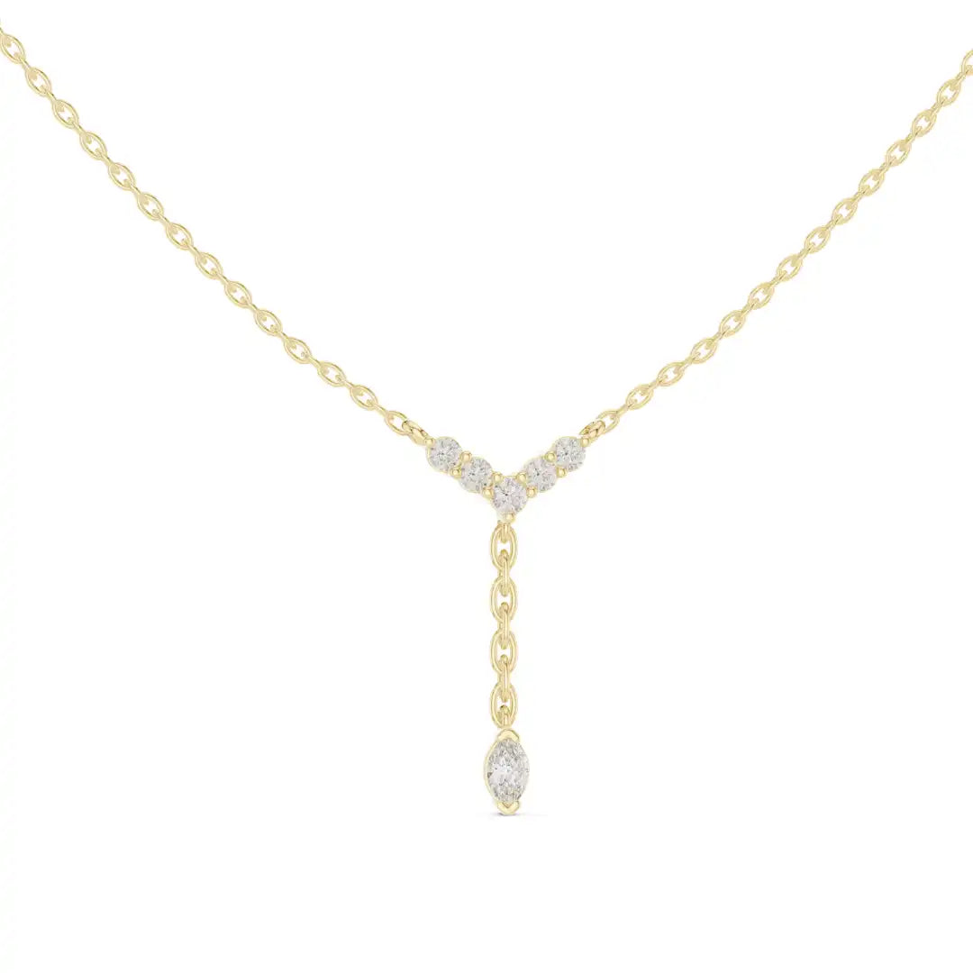 Y Shaped Diamond Necklace