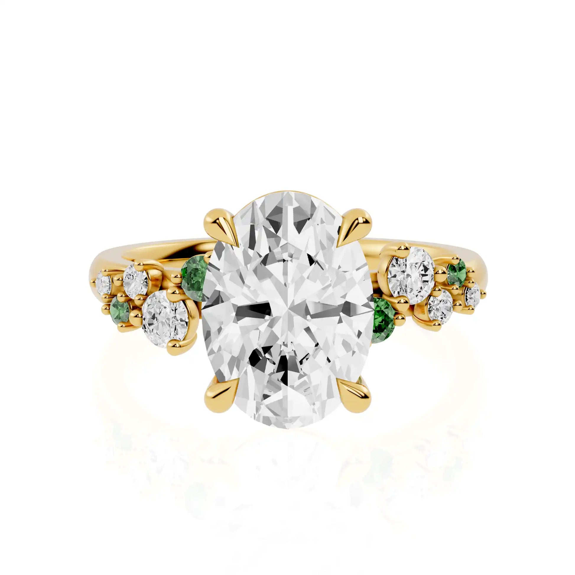 Buy Nature-Inspired Oval Engagement Ring 