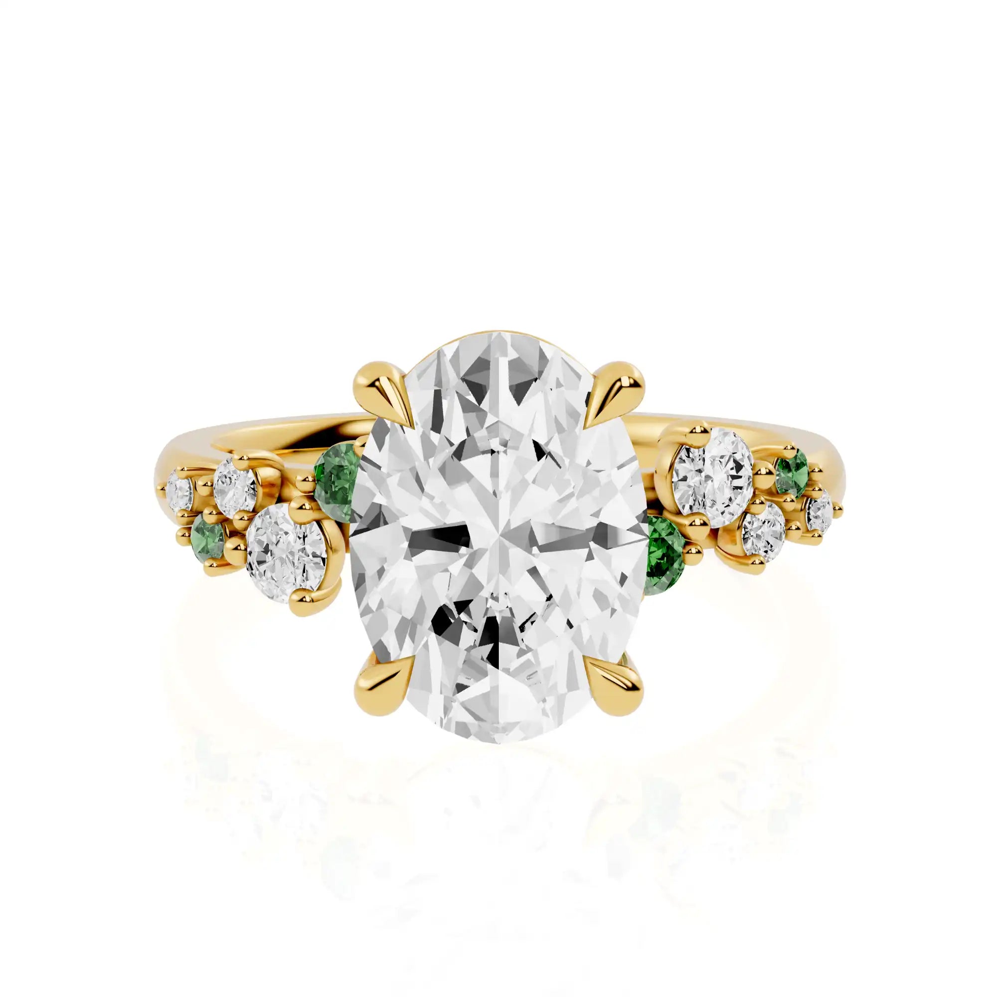 Nature-Inspired Oval Engagement Ring | San Antonio Sparks
