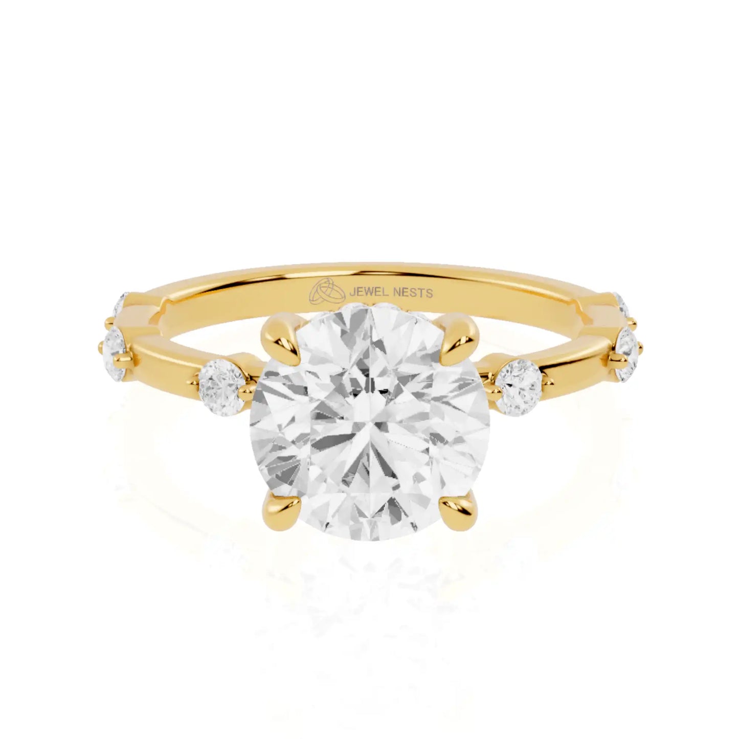 Hidden Halo Lab Grown Diamond Engagement Ring | Tarifa Pulse