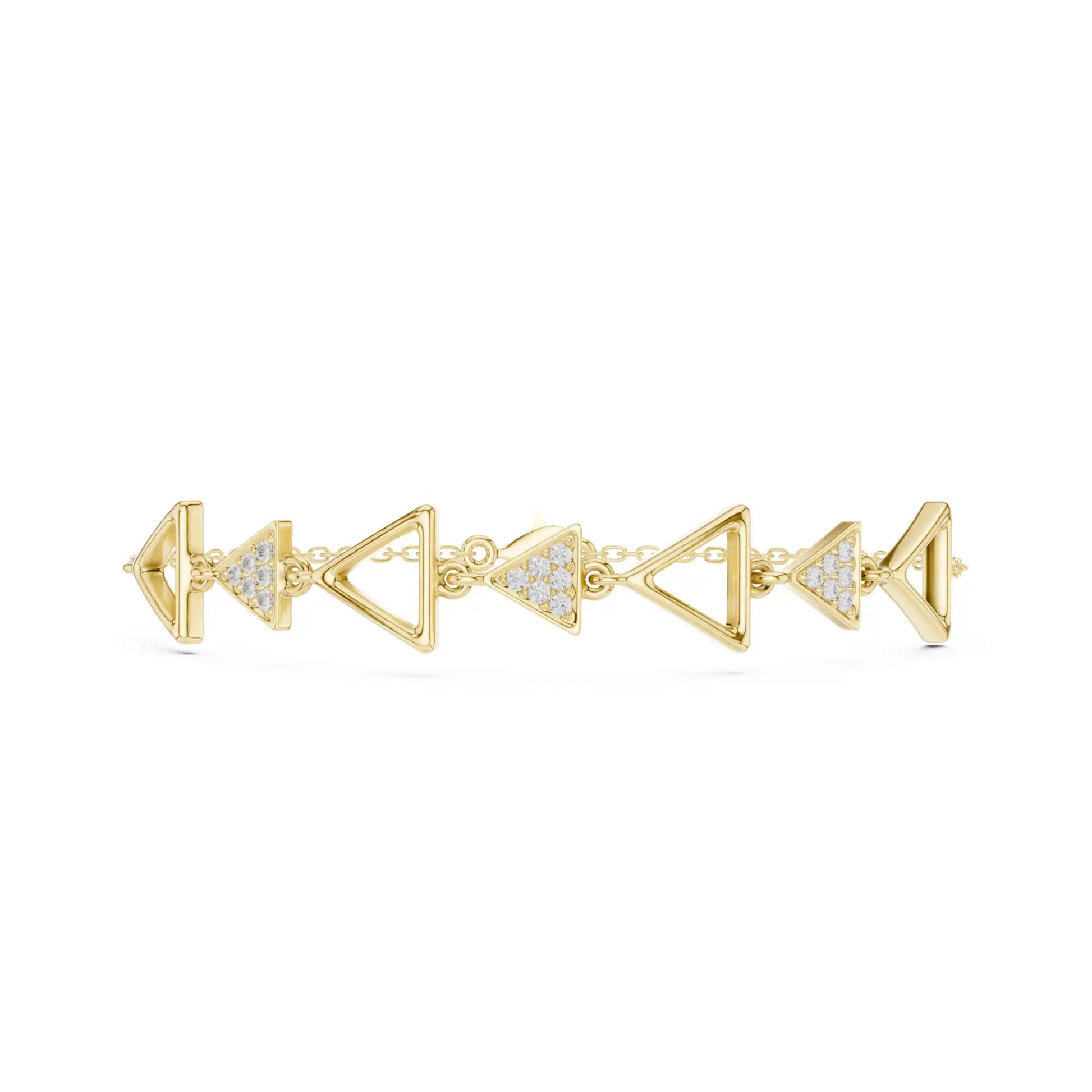 Triangle Link Bracelet For Women