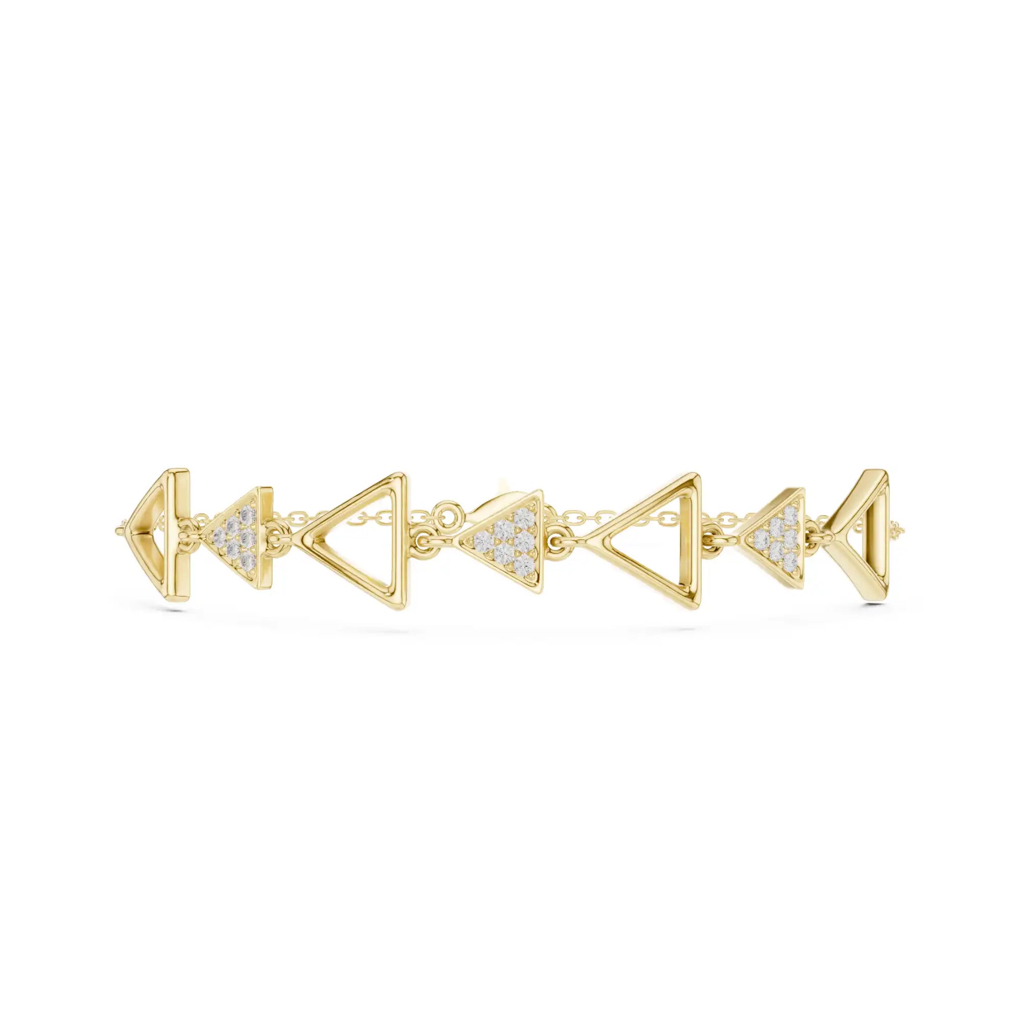 Triangle Link Bracelet For Women