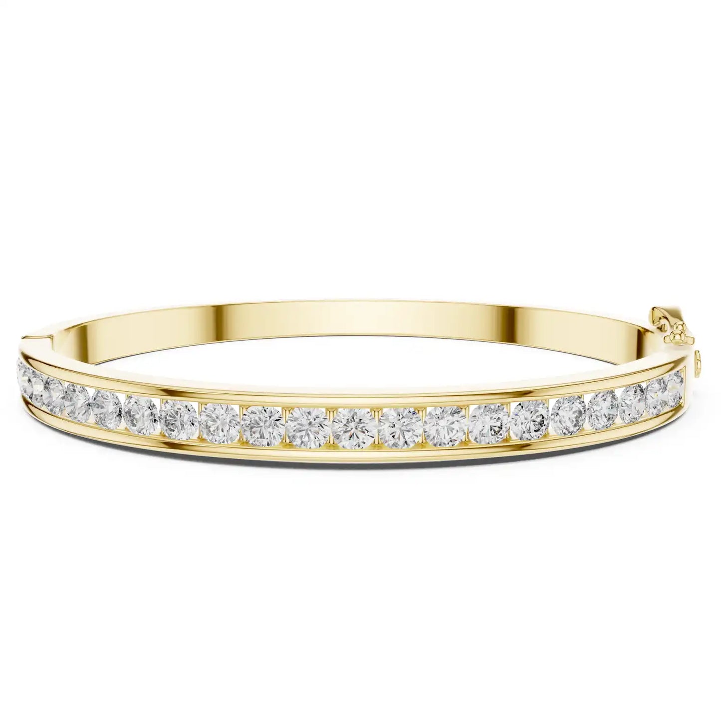 Architectural Channel-Set Bangle | Vida