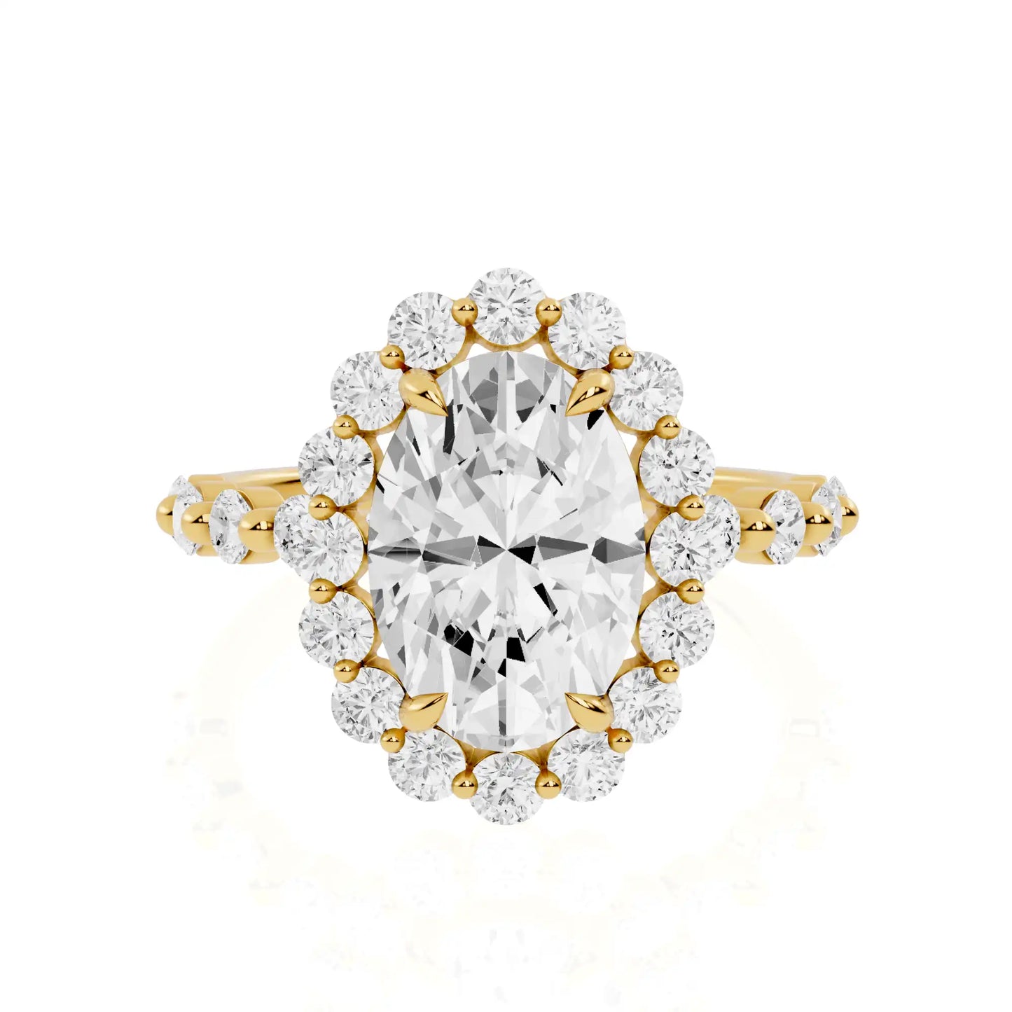 Bubble Halo Lab Grown Diamond Ring | Epic Glory