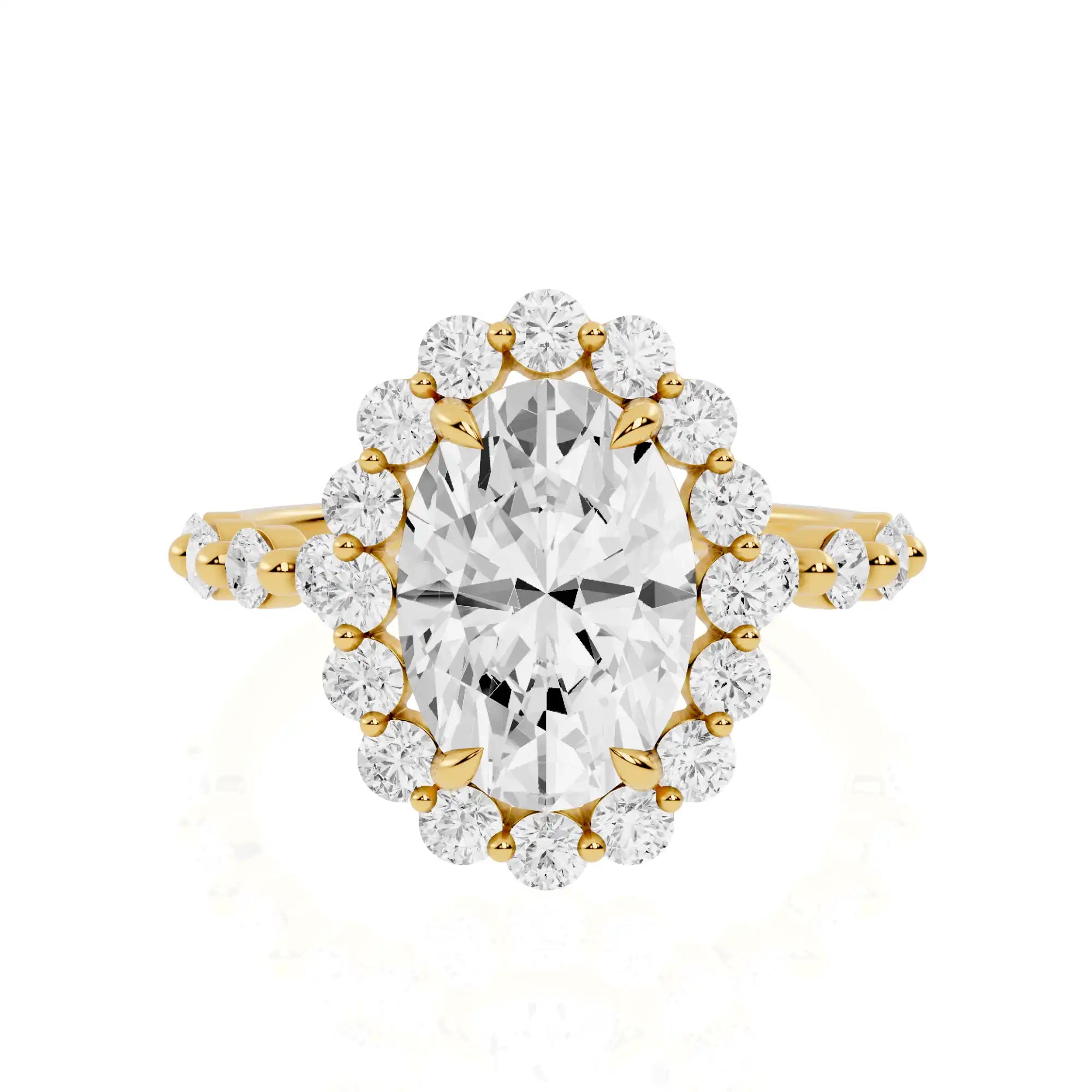 Bubble Halo Lab Grown Diamond Ring | Epic Glory