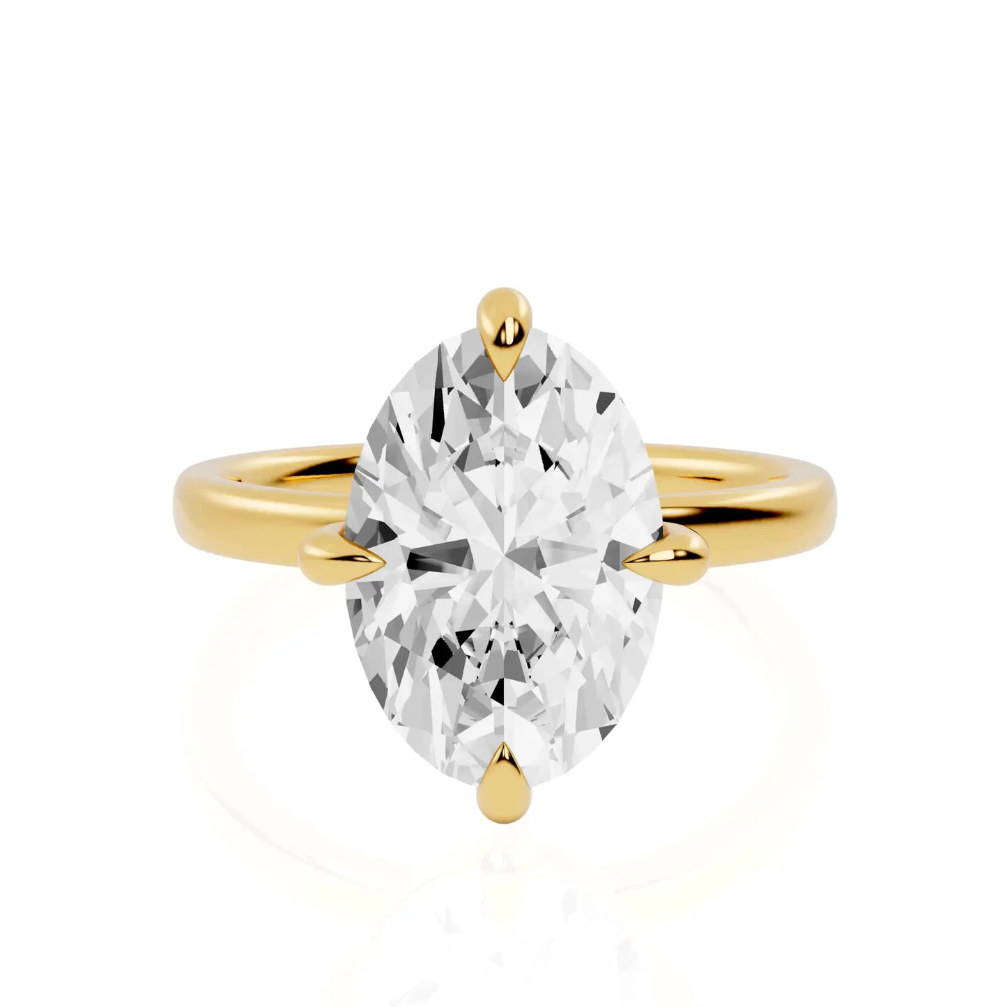 Compass Set Lab Grown Diamond Solitaire Engagement Ring | Don Valley
