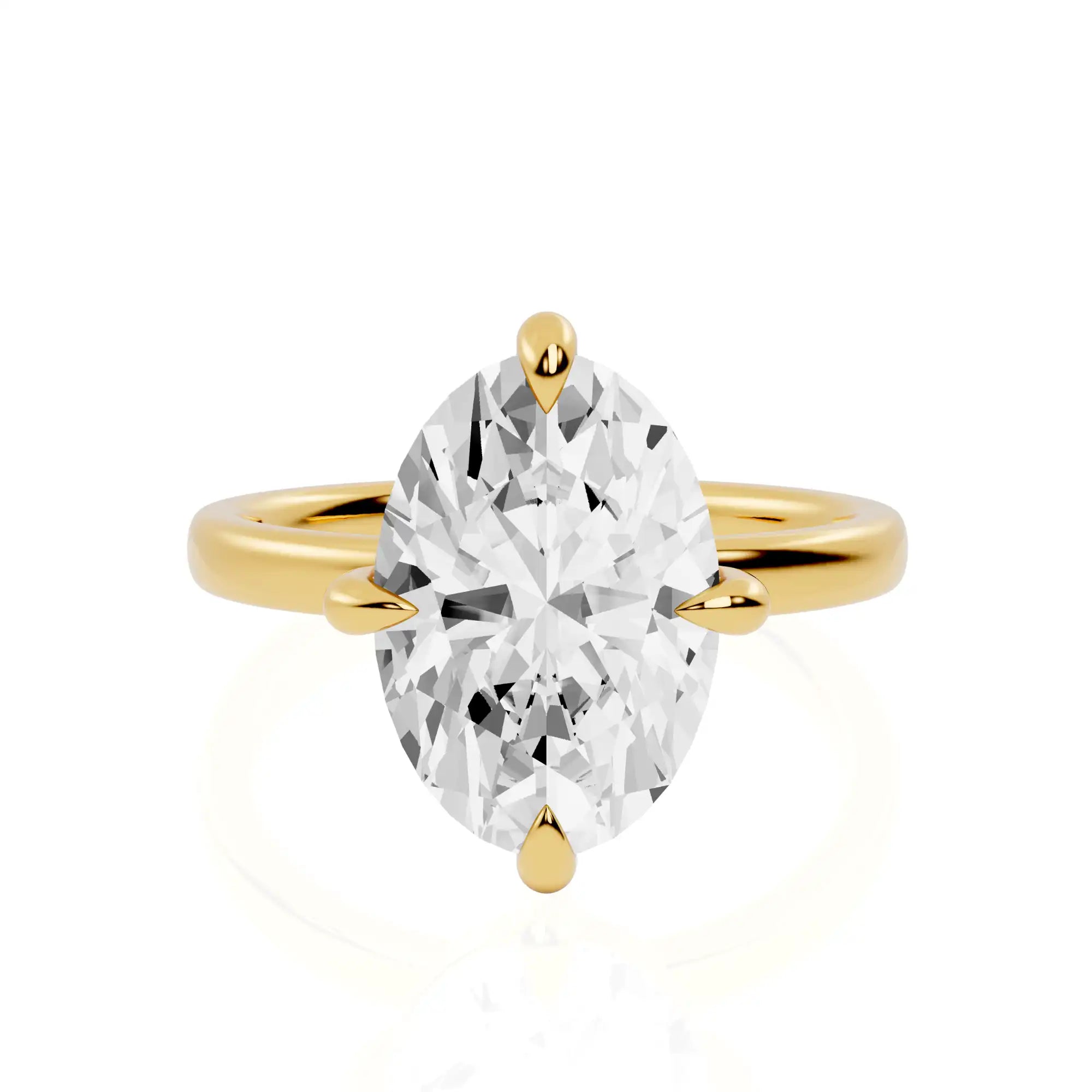 Compass Set Lab Grown Diamond Solitaire Engagement Ring | Don Valley