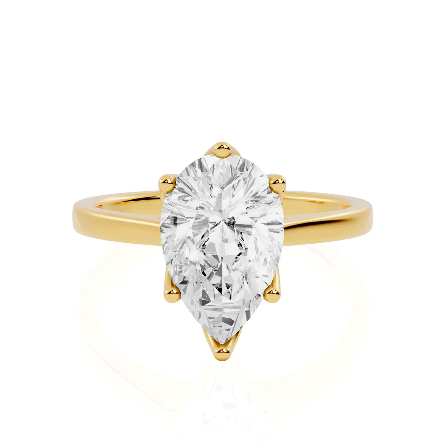 Tulip Cathedral Solitaire Engagement Ring | Petel Bloom