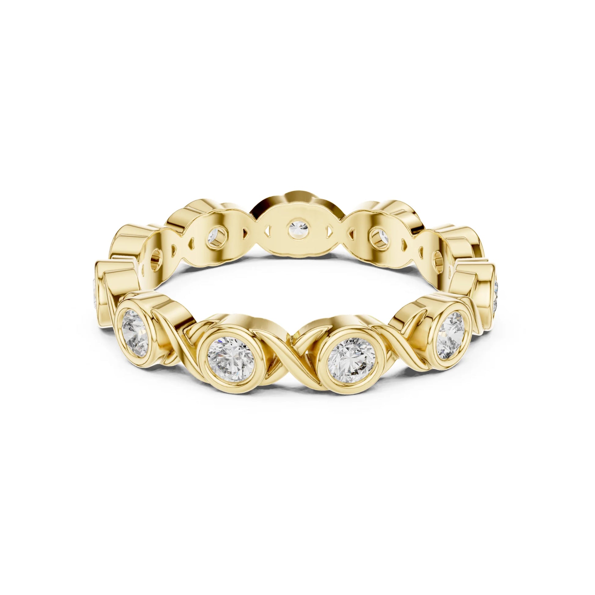 Bezel Diamond ring For Engagement