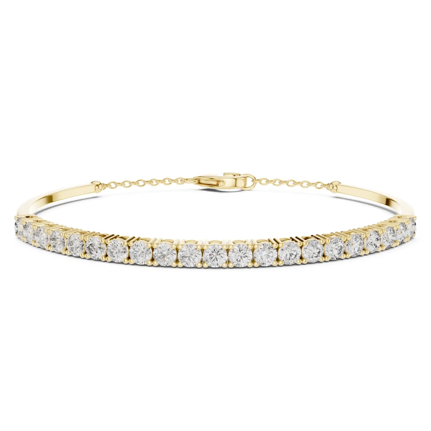 Hybrid Tennis Bangle Chain Bracelet | Vesper