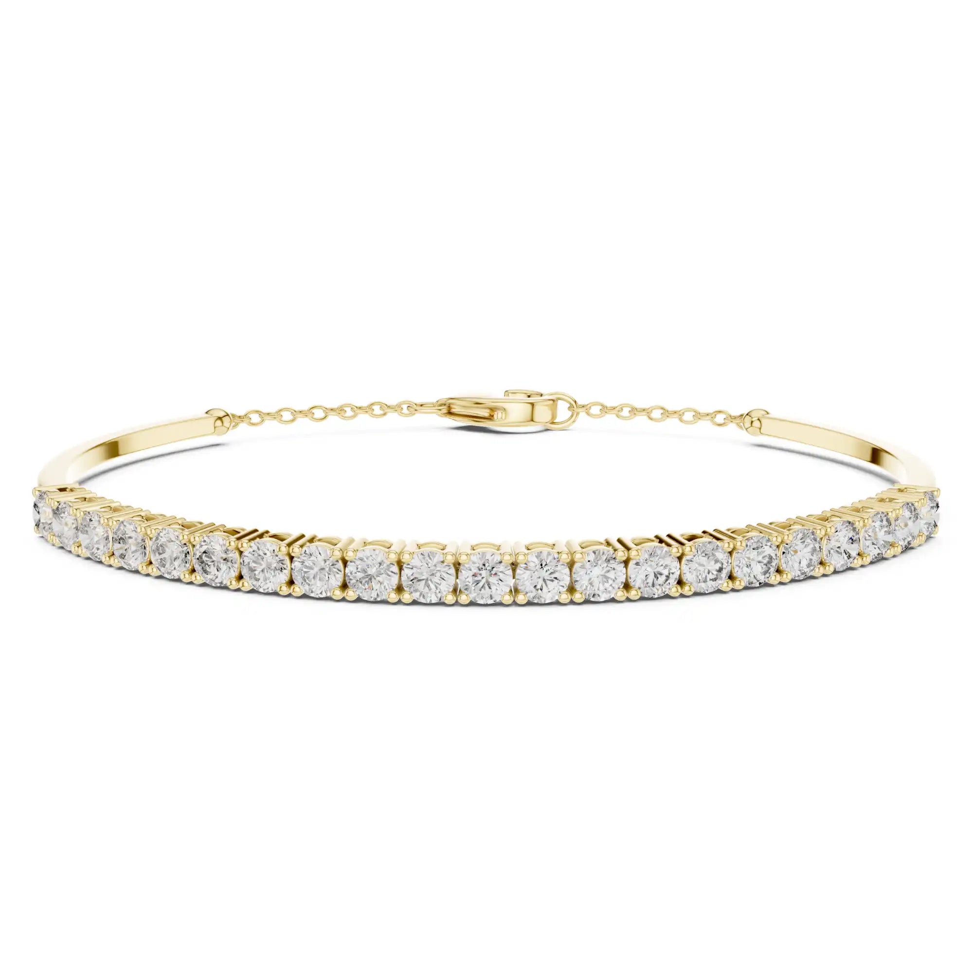 Hybrid Tennis Bangle Chain Bracelet | Vesper