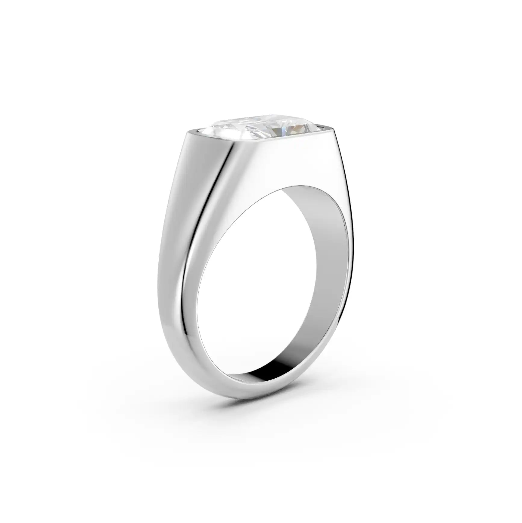 Full Bezel Set Lab-Grown Diamond Engagement Ring | Nebula Haze