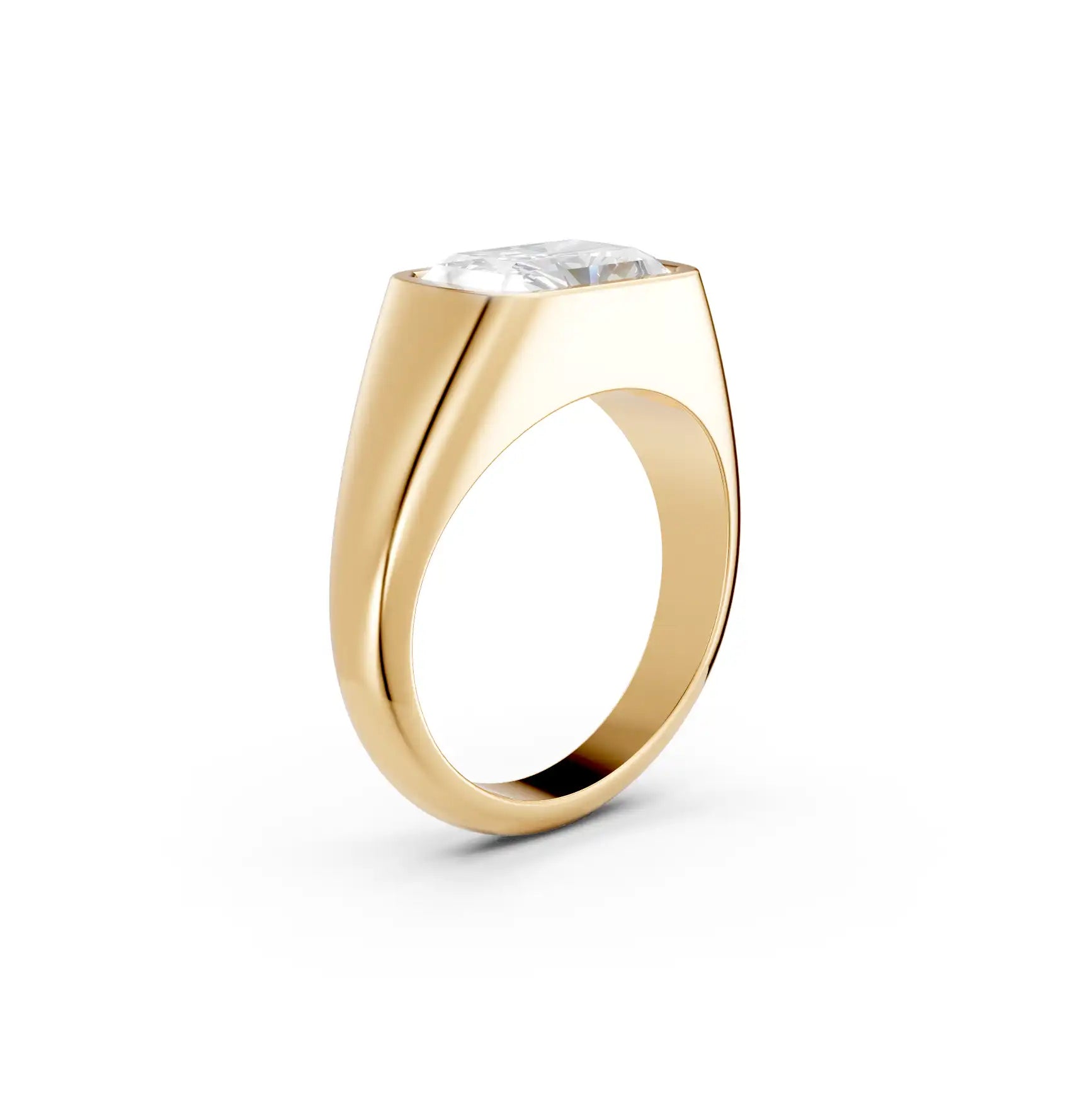 Full Bezel Set Lab-Grown Diamond Engagement Ring | Nebula Haze