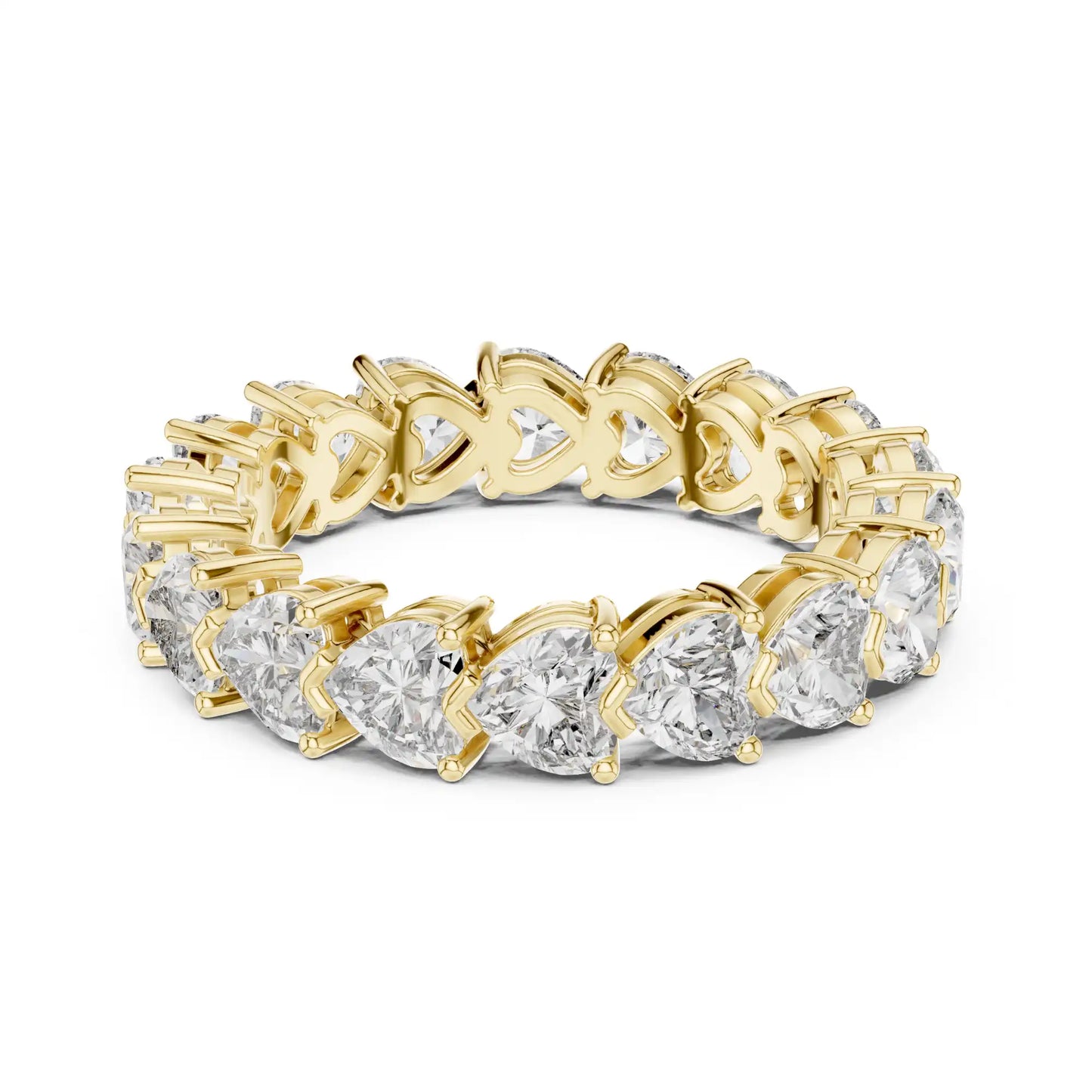 Heart Shape Lab Grown Diamond Eternity Ring | Urielle