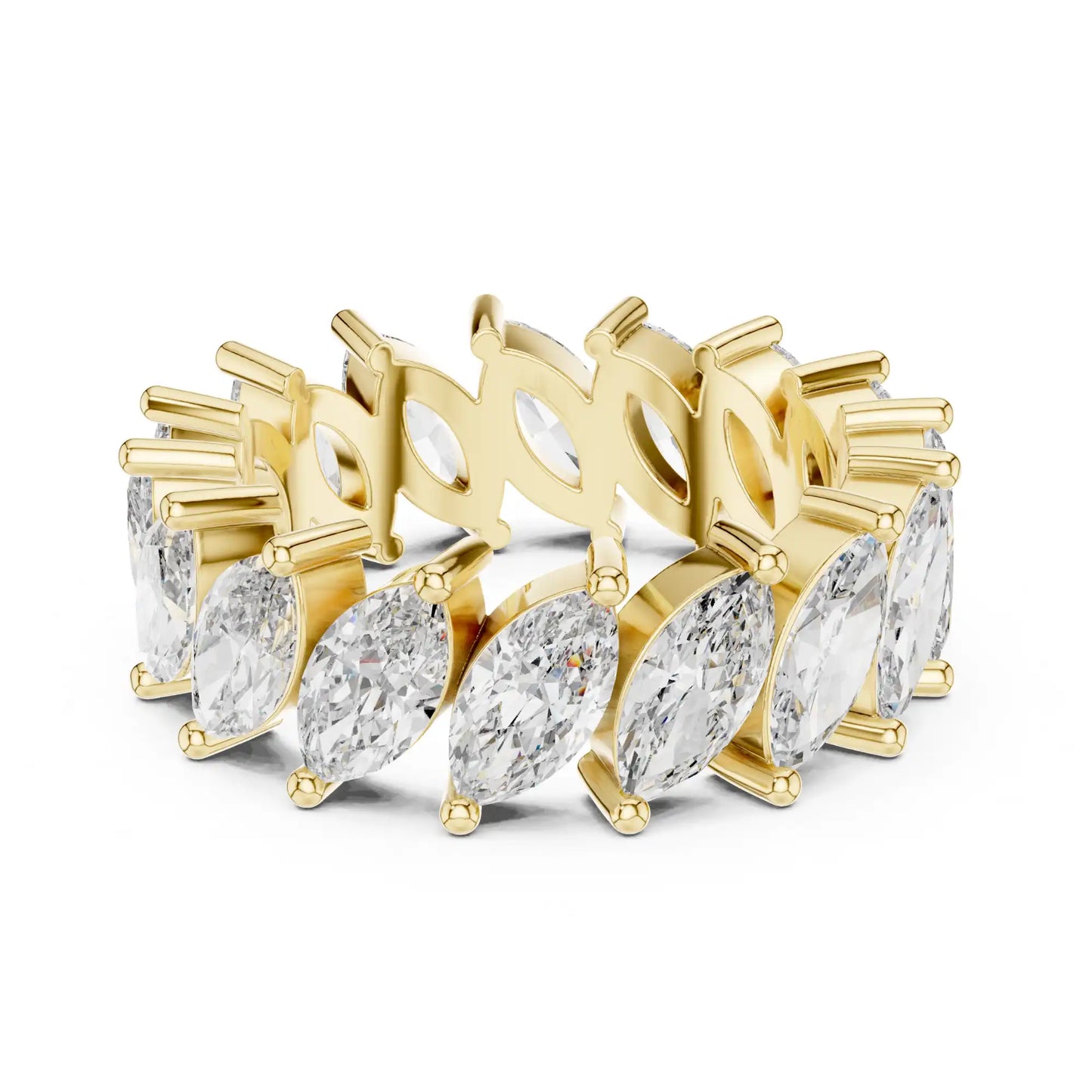 Marquise Cut Lab Grown Diamond Eternity Ring | Cassiel