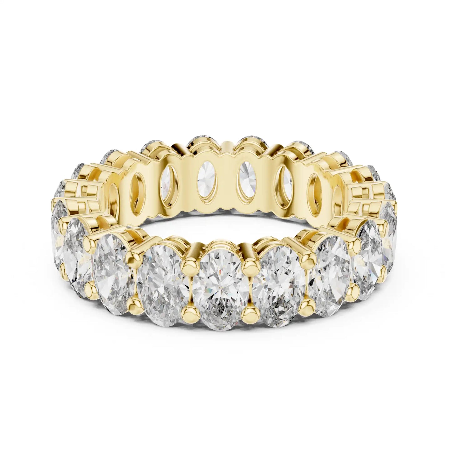 Oval Cut Lab Grown Diamond Eternity Ring | Aneka