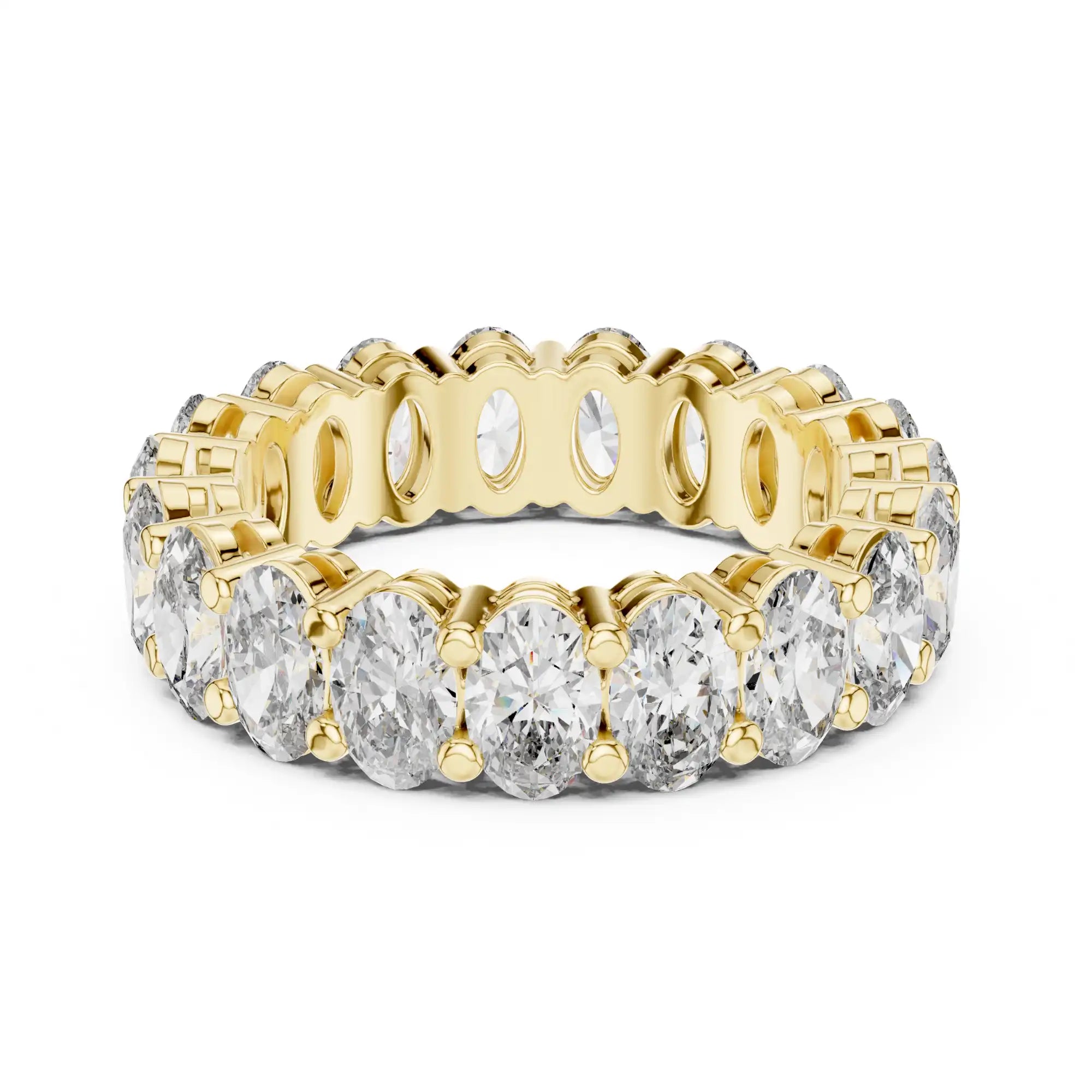 Oval Cut Lab Grown Diamond Eternity Ring | Aneka