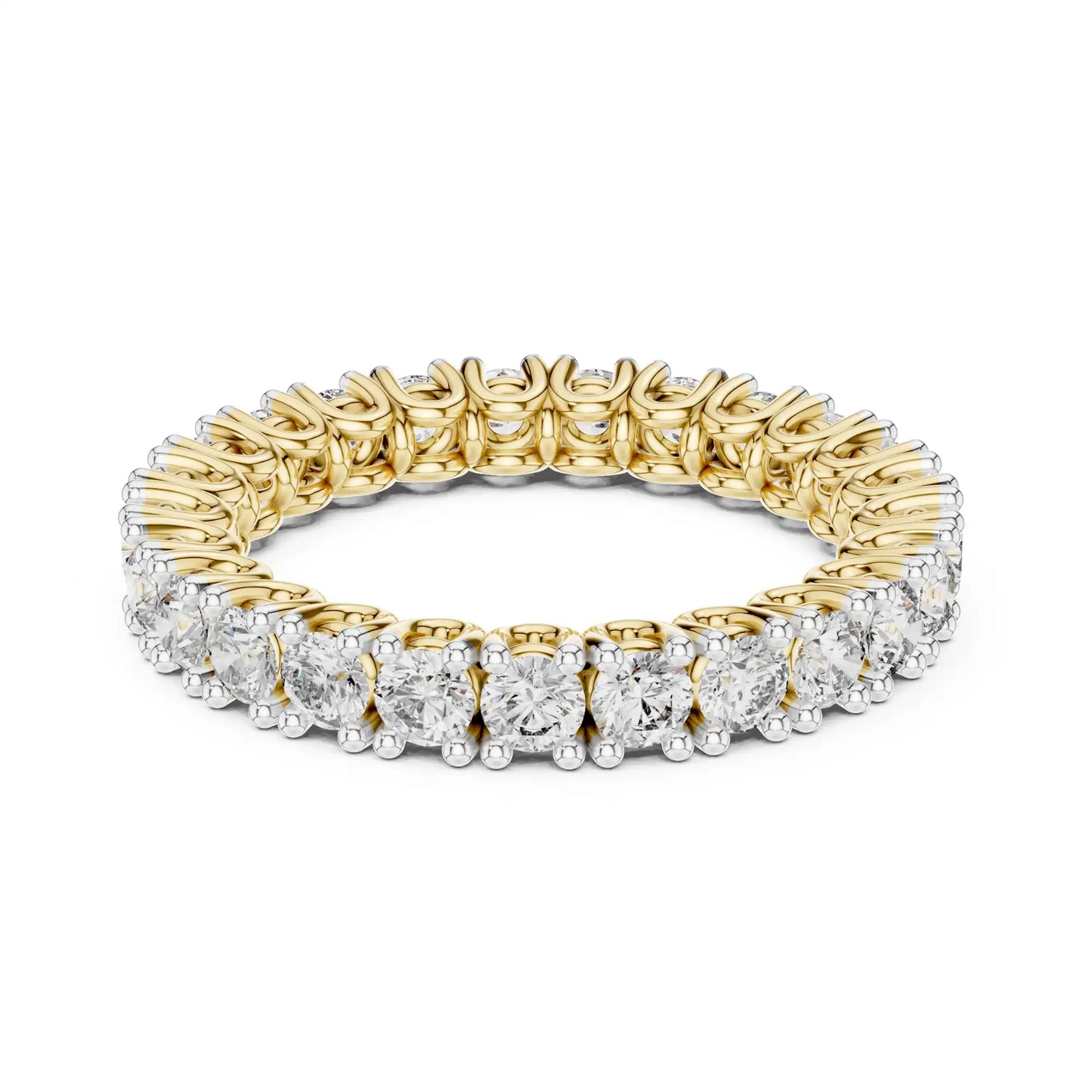 Round Lab Grown Diamond Eternity Ring | Tanvi
