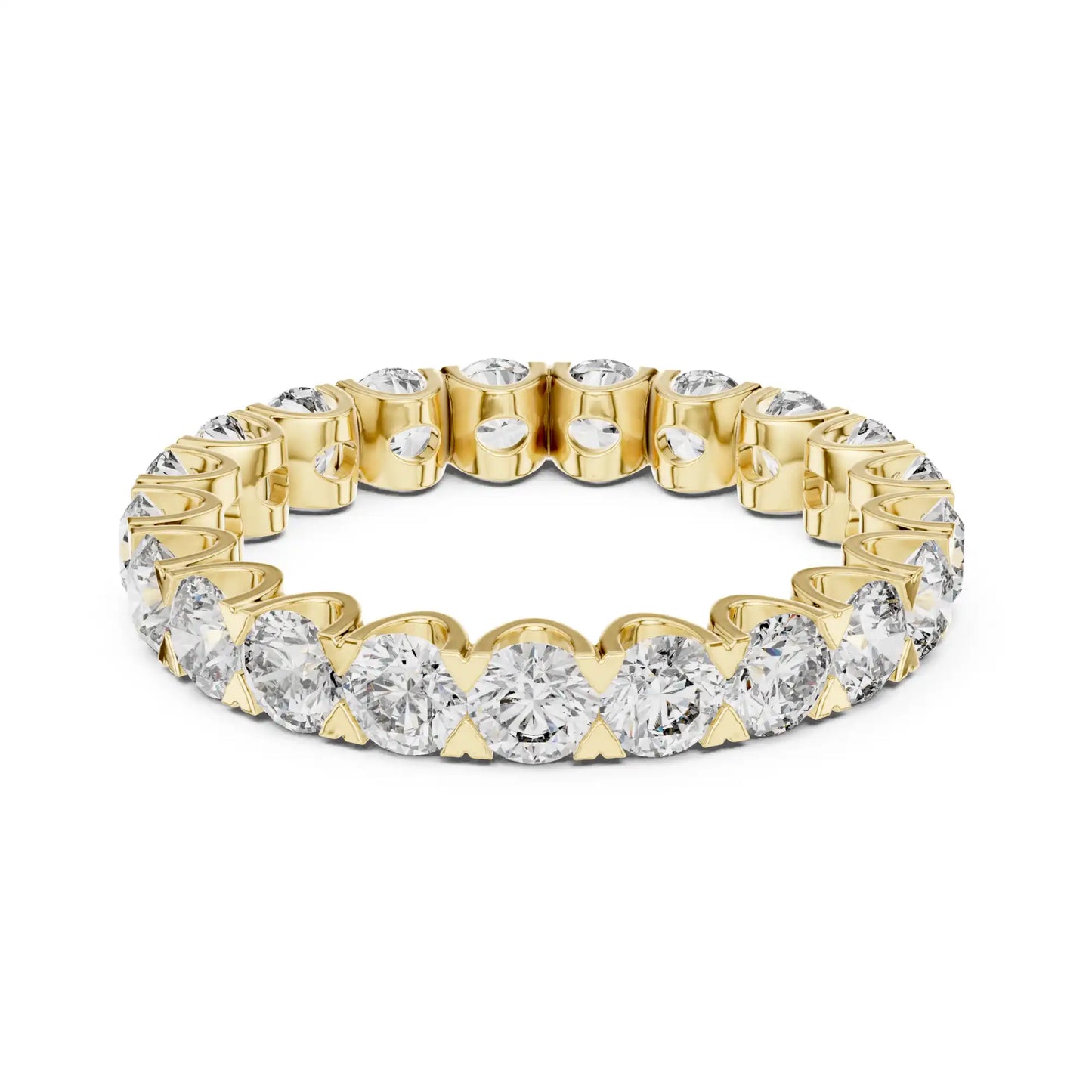 Round Lab Grown Diamond Eternity Ring | Tarini