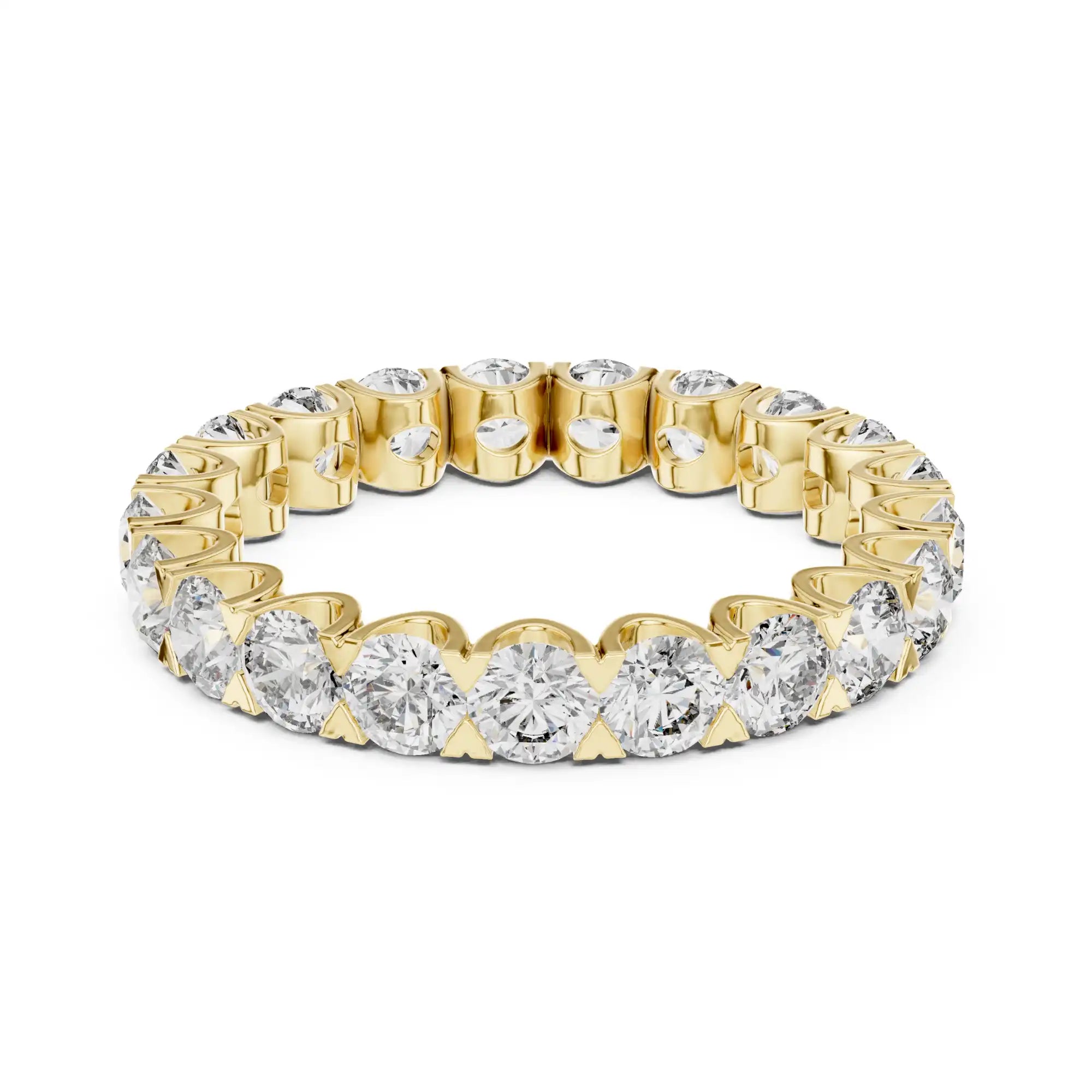 Round Lab Grown Diamond Eternity Ring