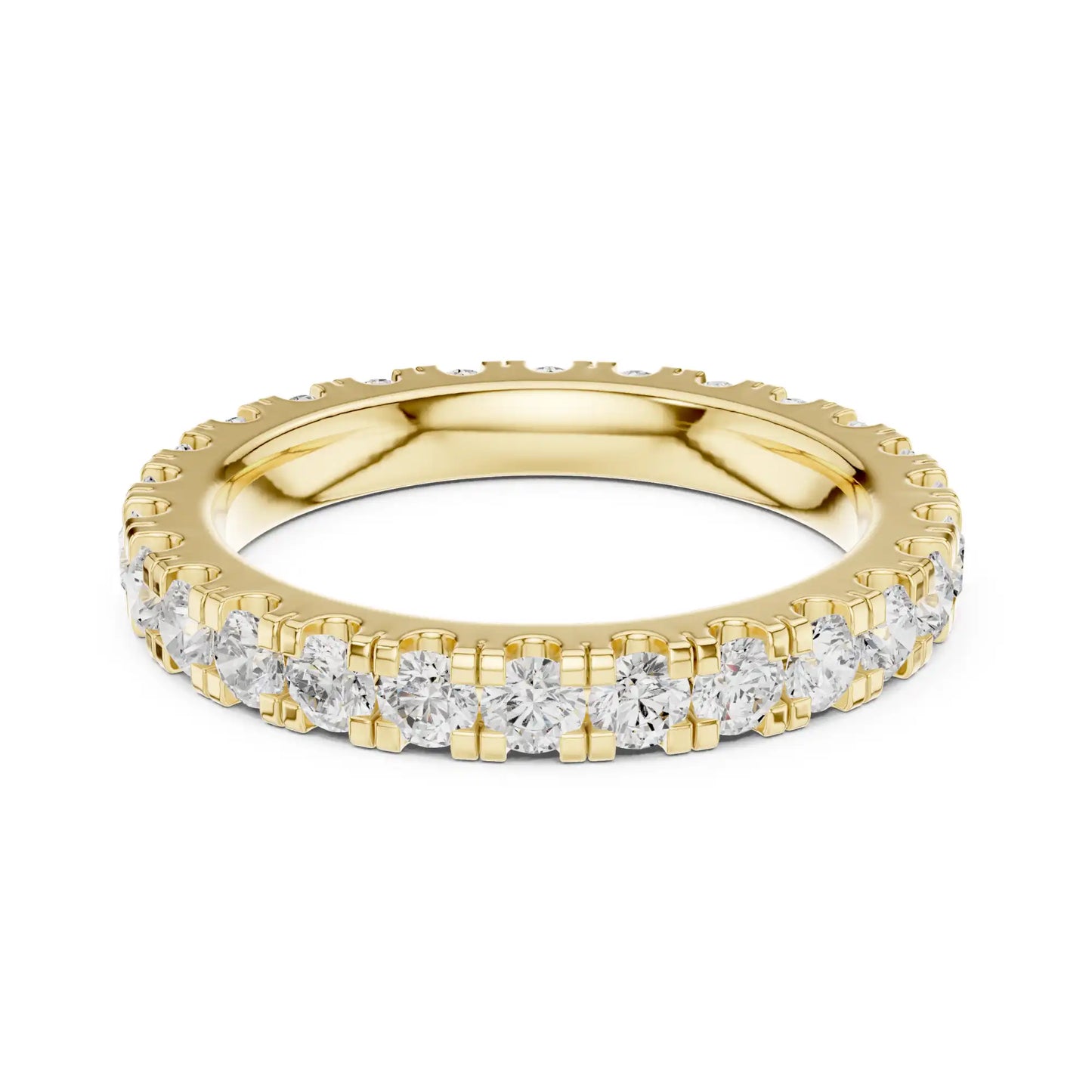 Classic Round Lab Grown Diamond Eternity Ring |  Ishya