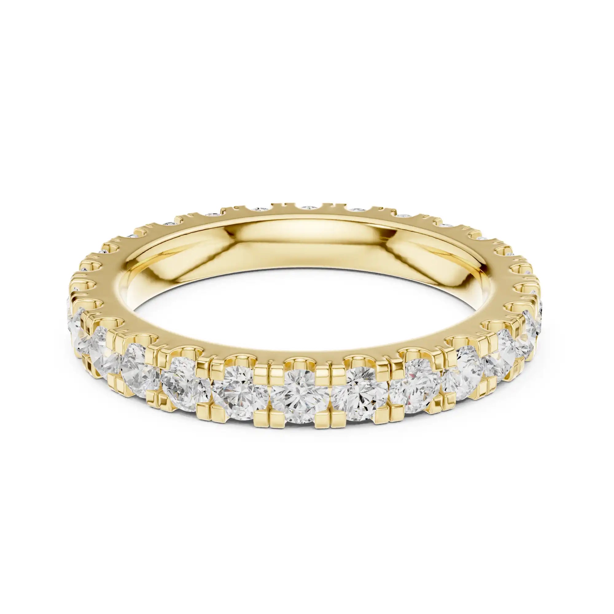 Classic Round Lab Grown Diamond Eternity Ring |  Ishya