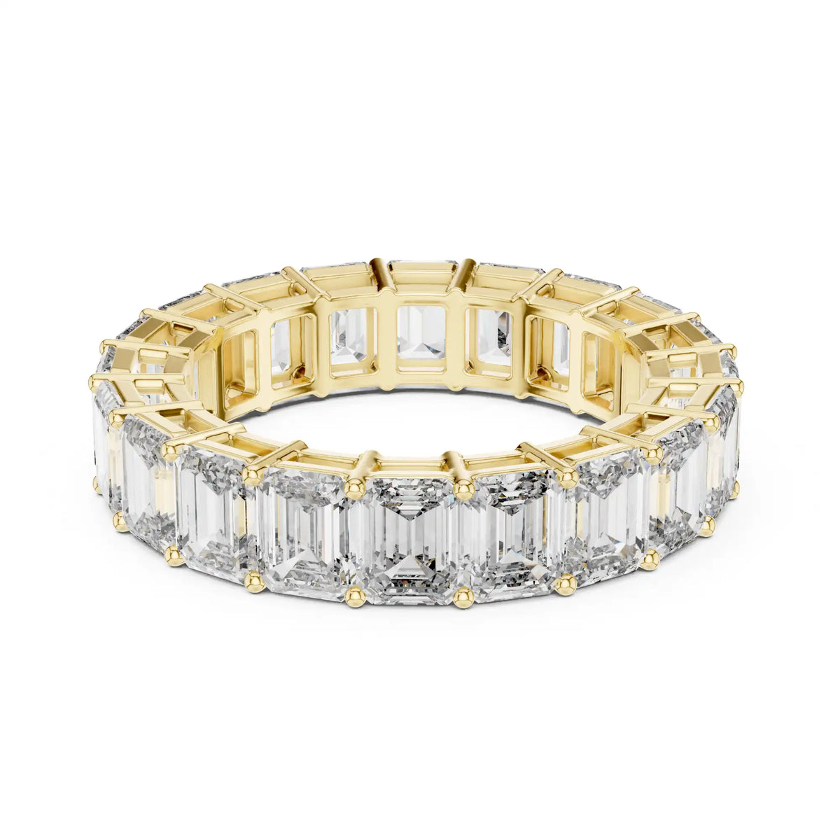 Emerald Cut Lab Diamond Eternity Ring