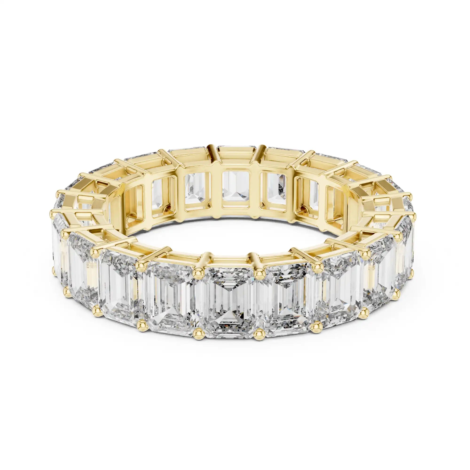 Emerald Cut Lab Diamond Eternity Ring