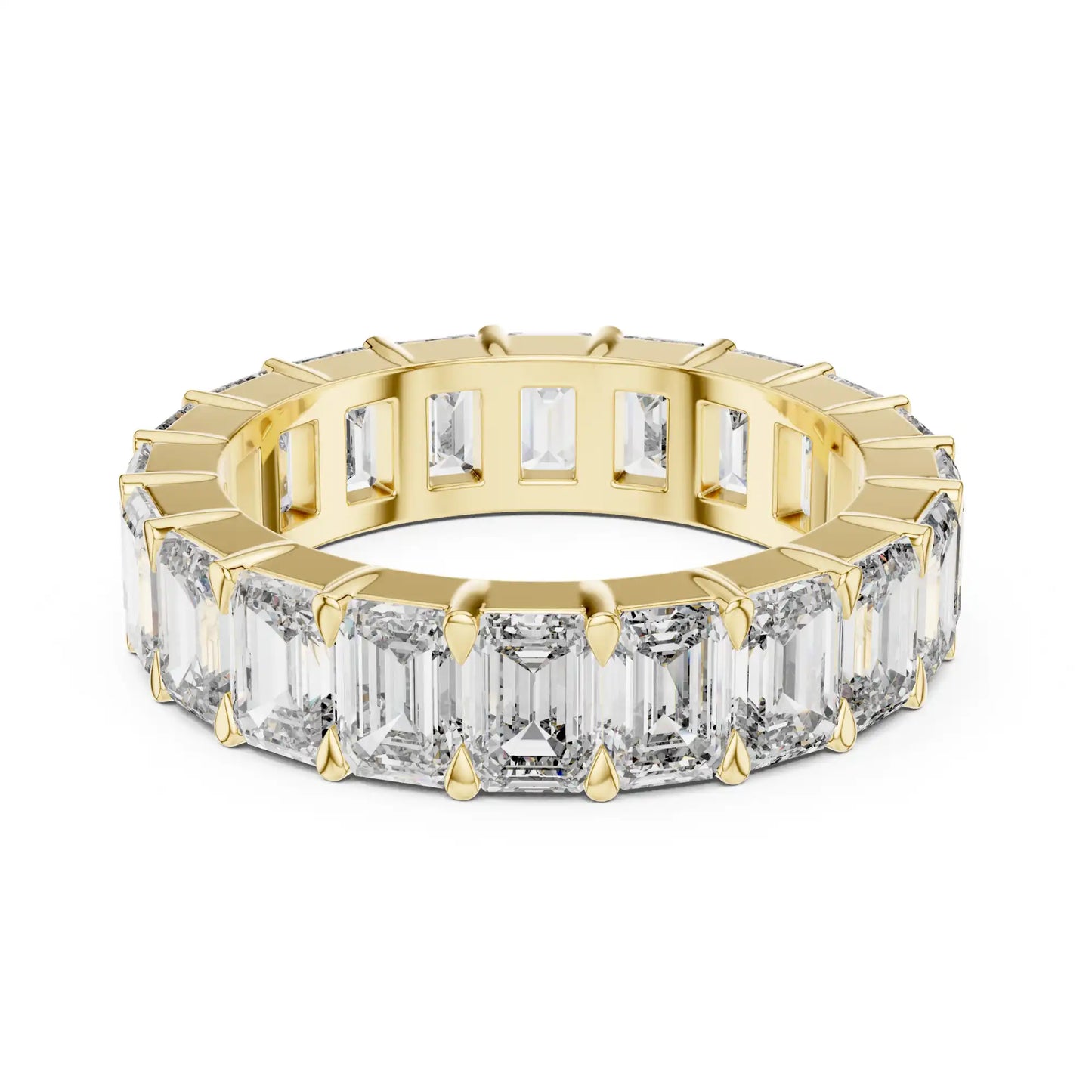 Emerald Cut Lab Grown Diamond Eternity Ring | Virelia