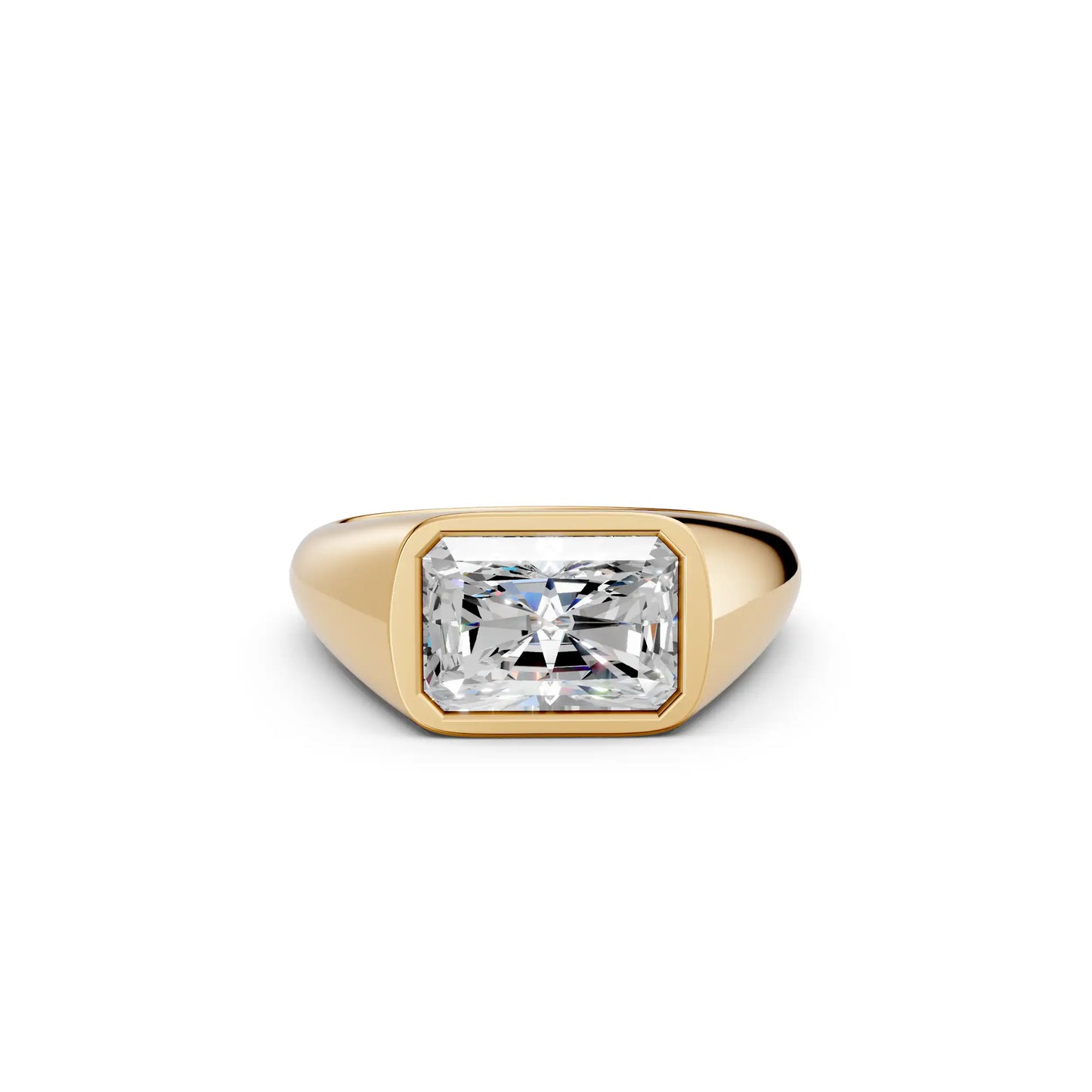 Full Bezel Set Lab-Grown Diamond Engagement Ring | Nebula Haze