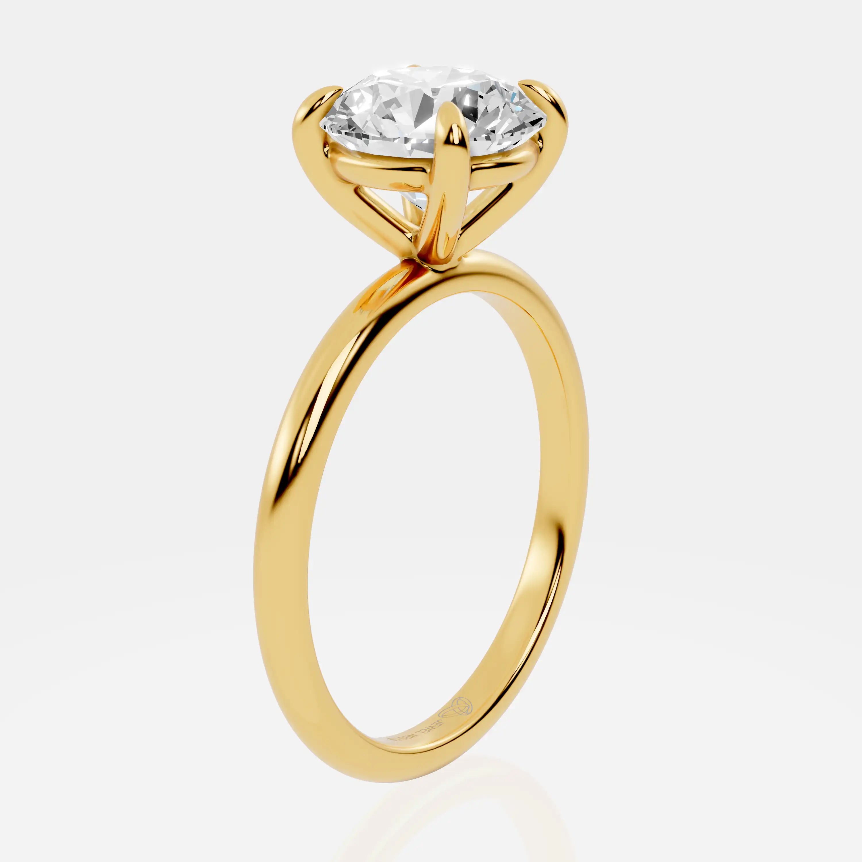 Solitaire Lab-Grown Diamond Engagement Ring | Toronto Elite