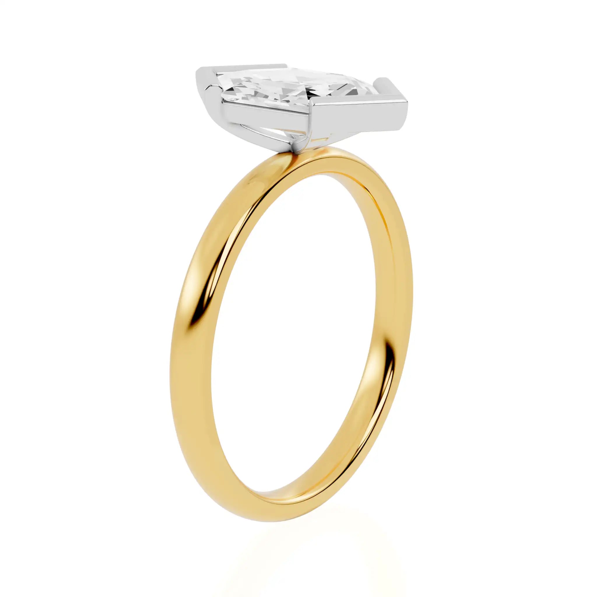 Dutch Marquise Lab Diamond Solitaire Engagement Ring | Pinnacle Shine