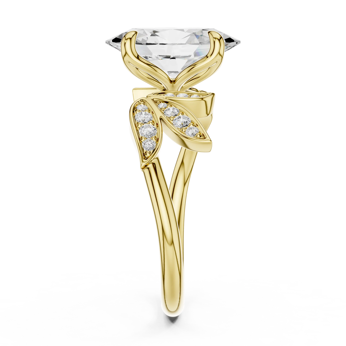 Oval Cut Lab Grown Diamond Engagement Ring | Yukon Canopy