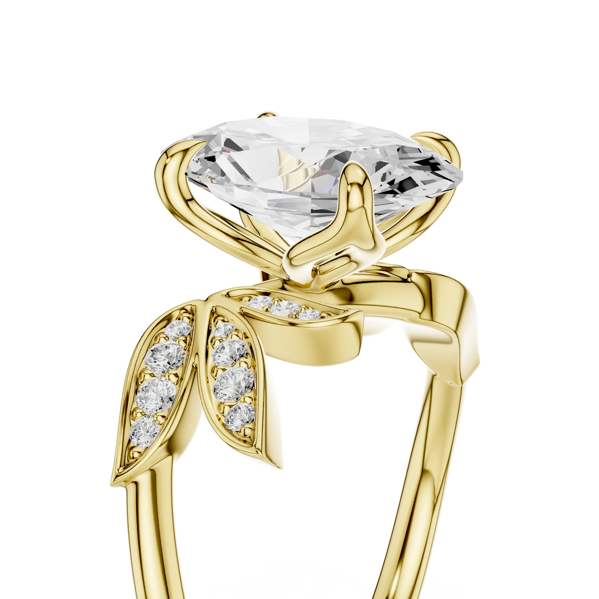 Oval Cut Lab Grown Diamond Engagement Ring | Yukon Canopy