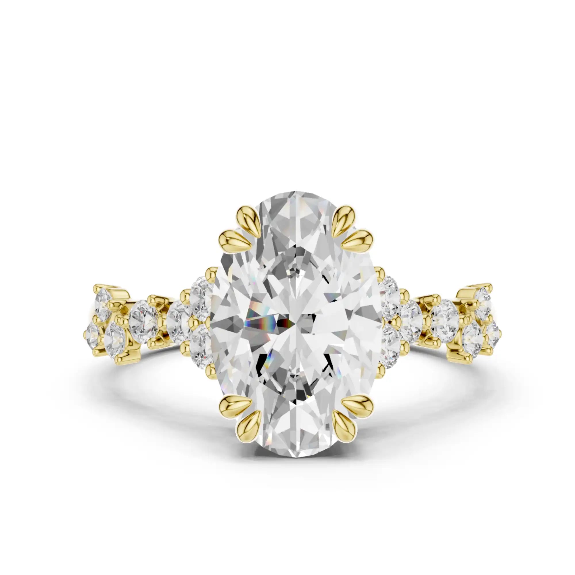 Oval Engagement Ring with Hidden Halo | Seattle Zenith