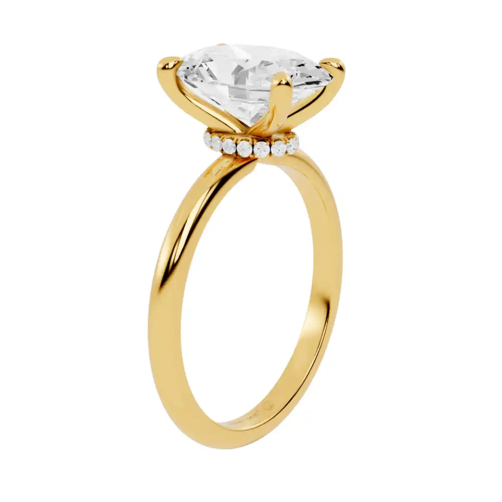 Hidden Halo Lab Grown Diamond Solitaire Engagement Ring | Venci Bliss
