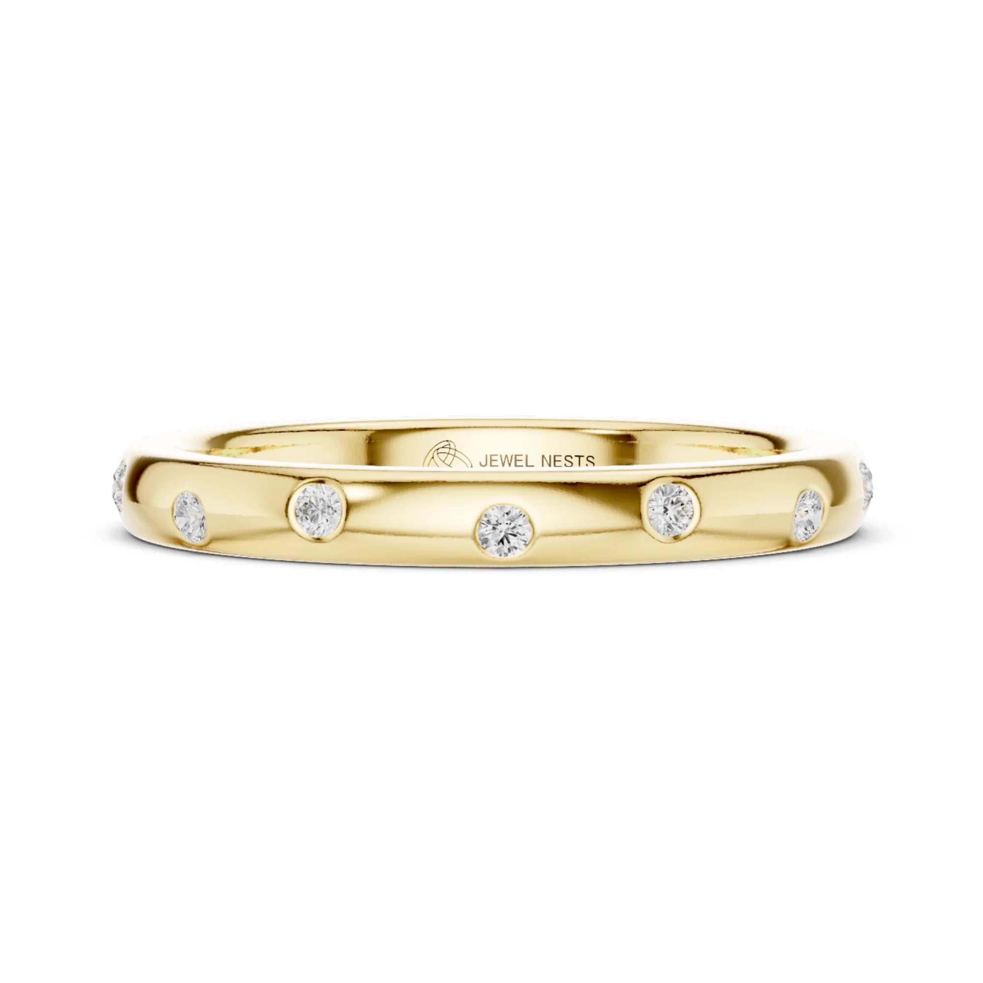 Round Lab Diamond Stackable Wedding Band | Buttress