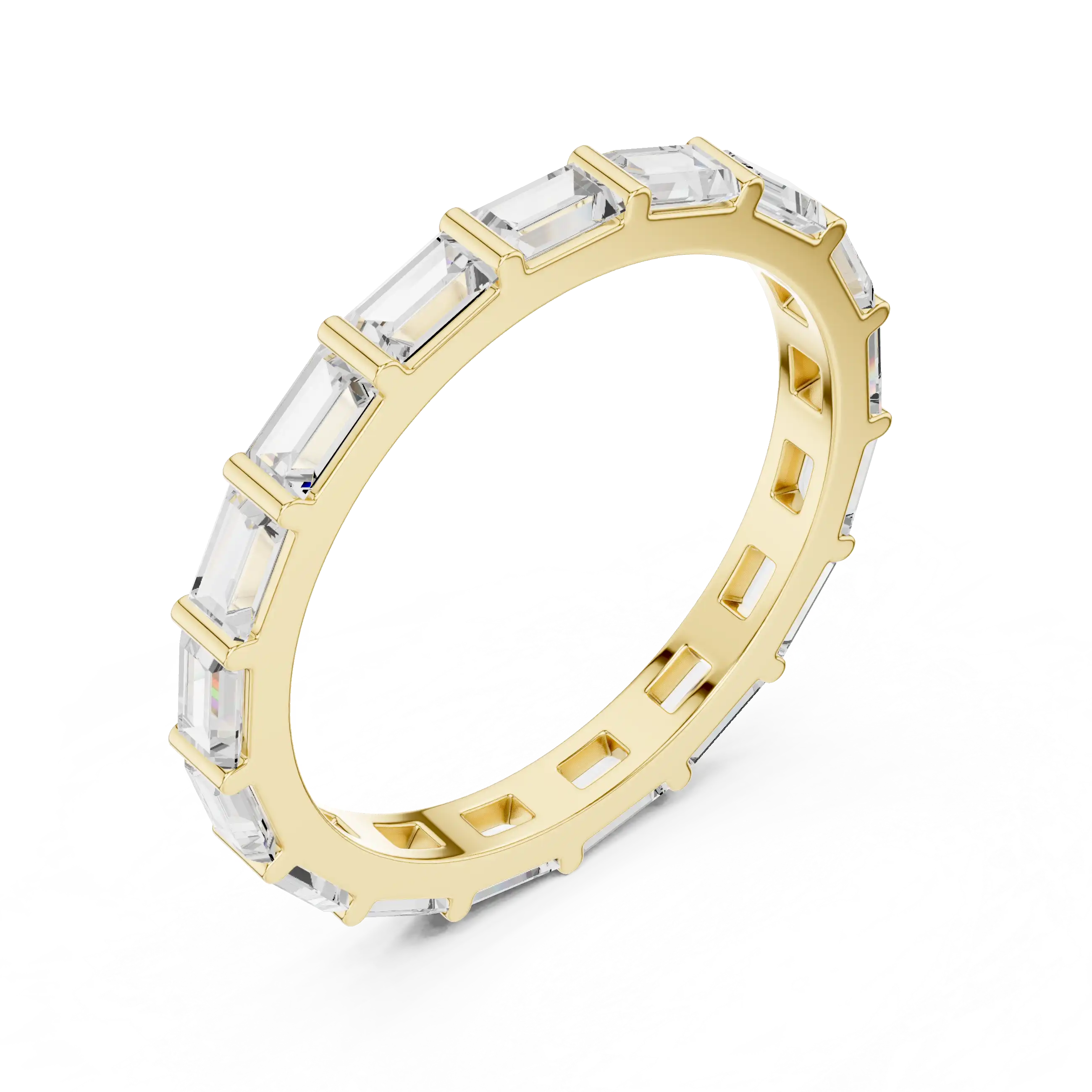 Emerald Cut Lab Grown Diamond Eternity Ring | Althea