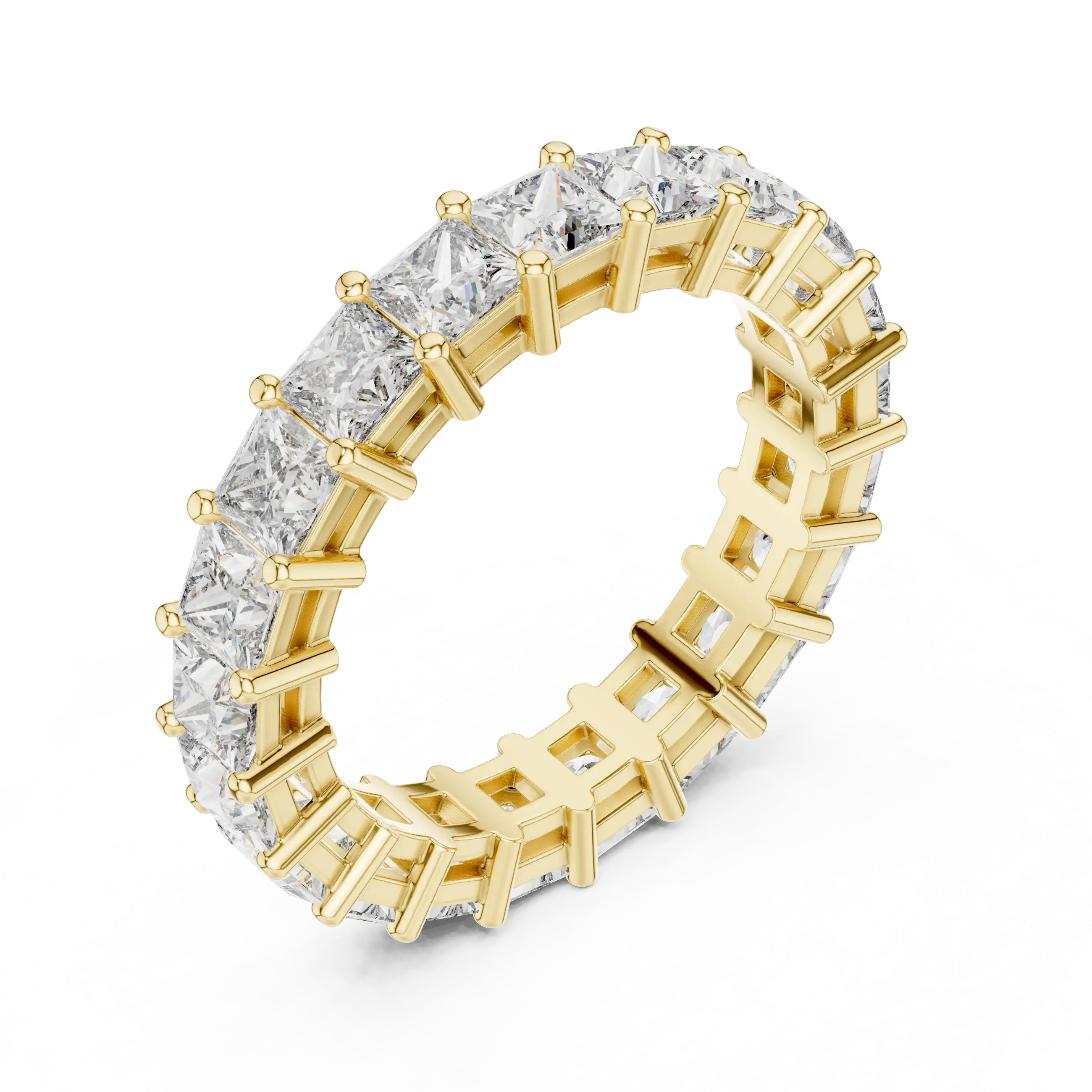 Princess Cut Lab Grown Diamond Eternity Ring | Kaira