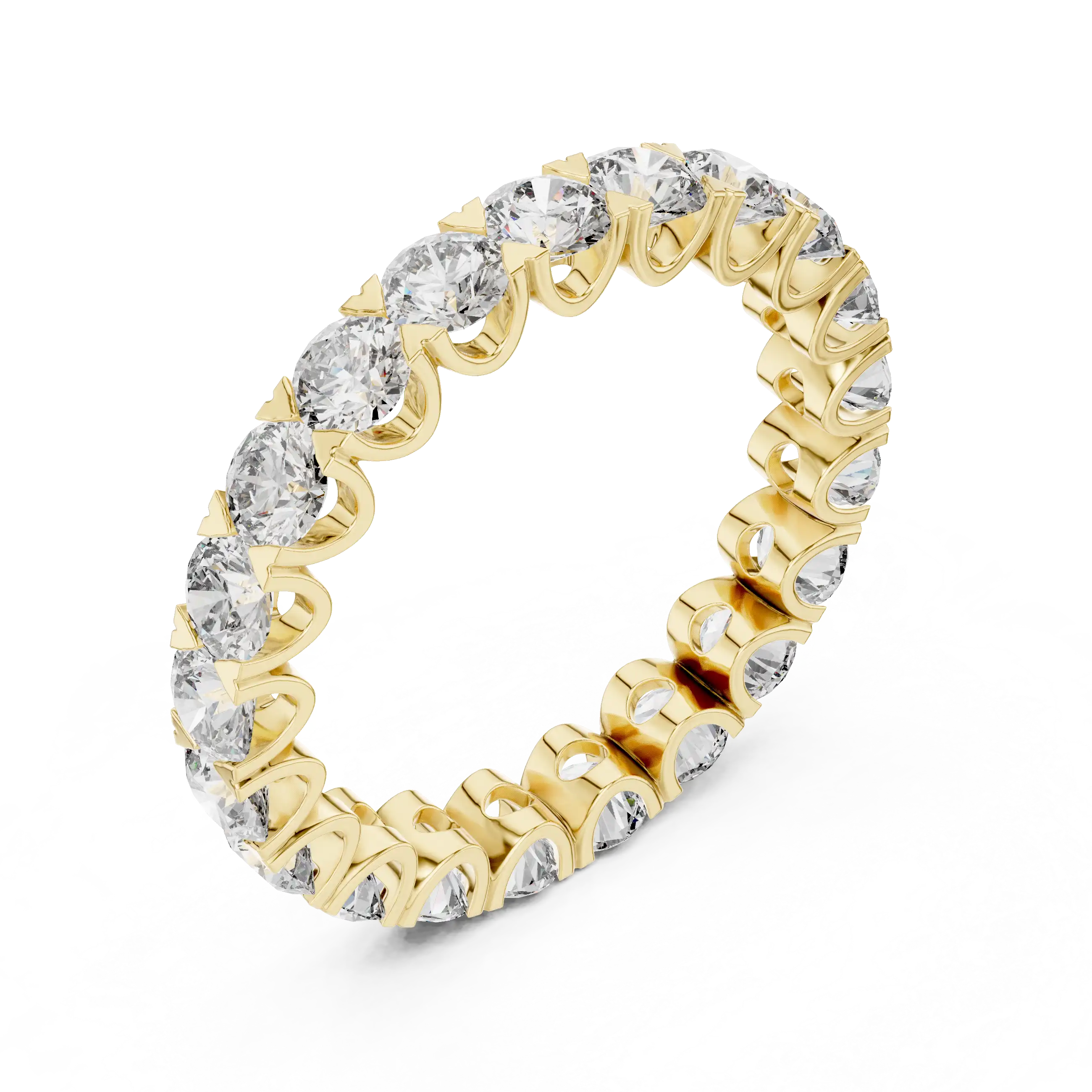 Round Lab Grown Diamond Eternity Ring | Tarini