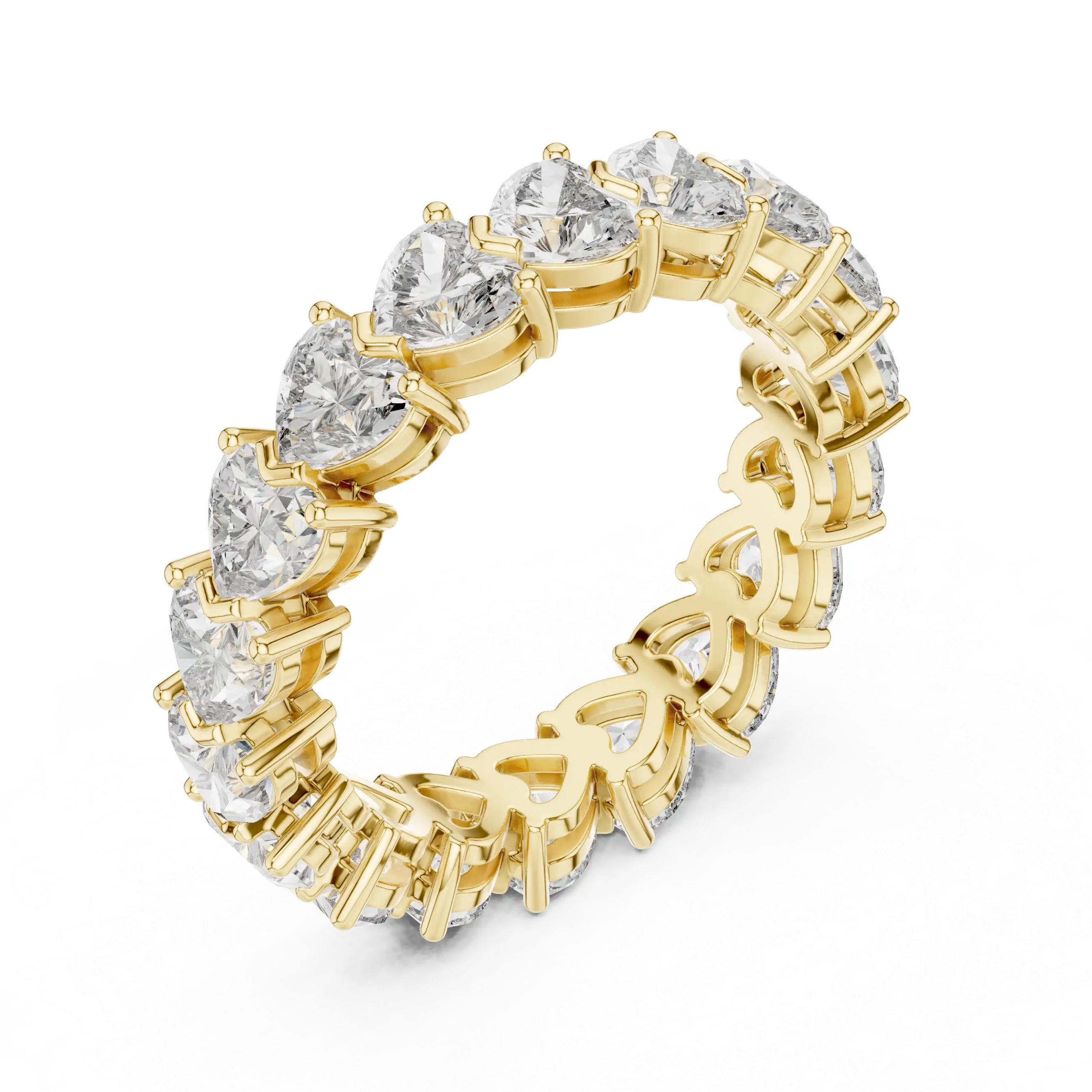 Heart Shape Lab Grown Diamond Eternity Ring | Urielle